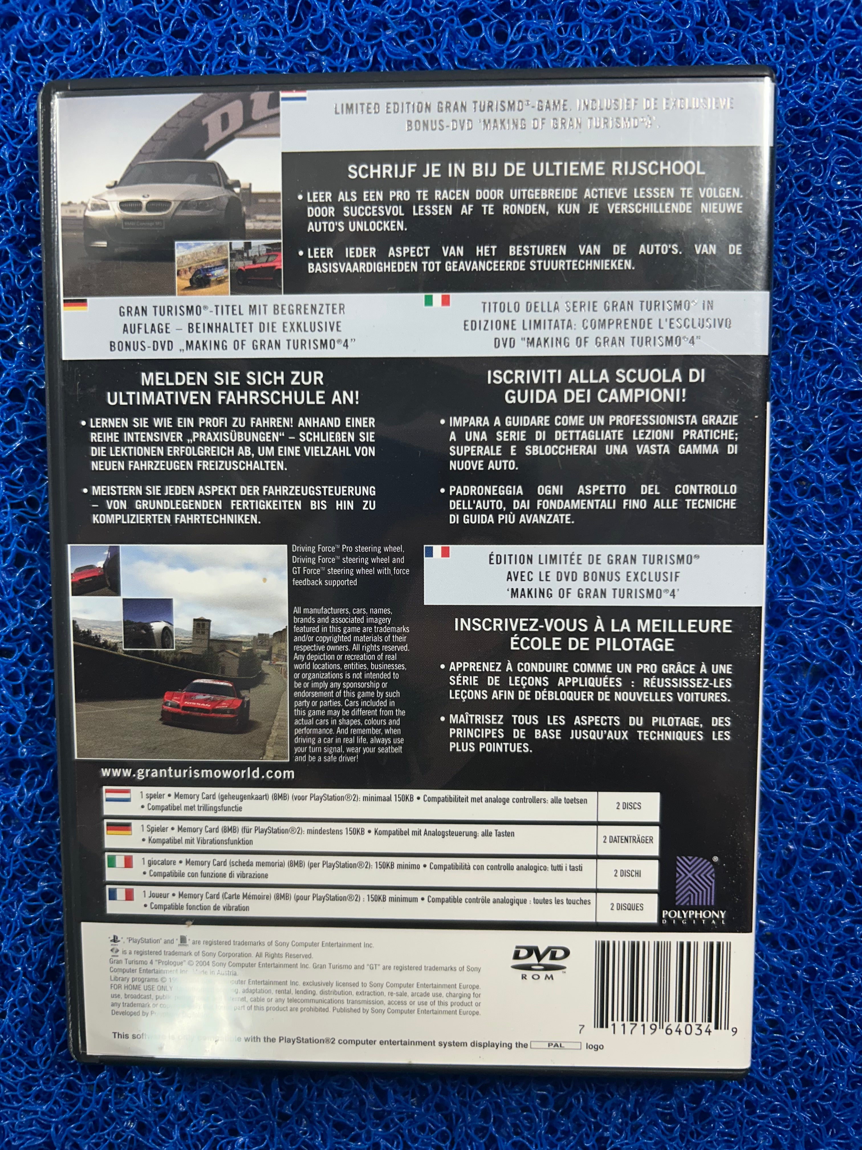PS2 Gran turismo 4 prologue (E)