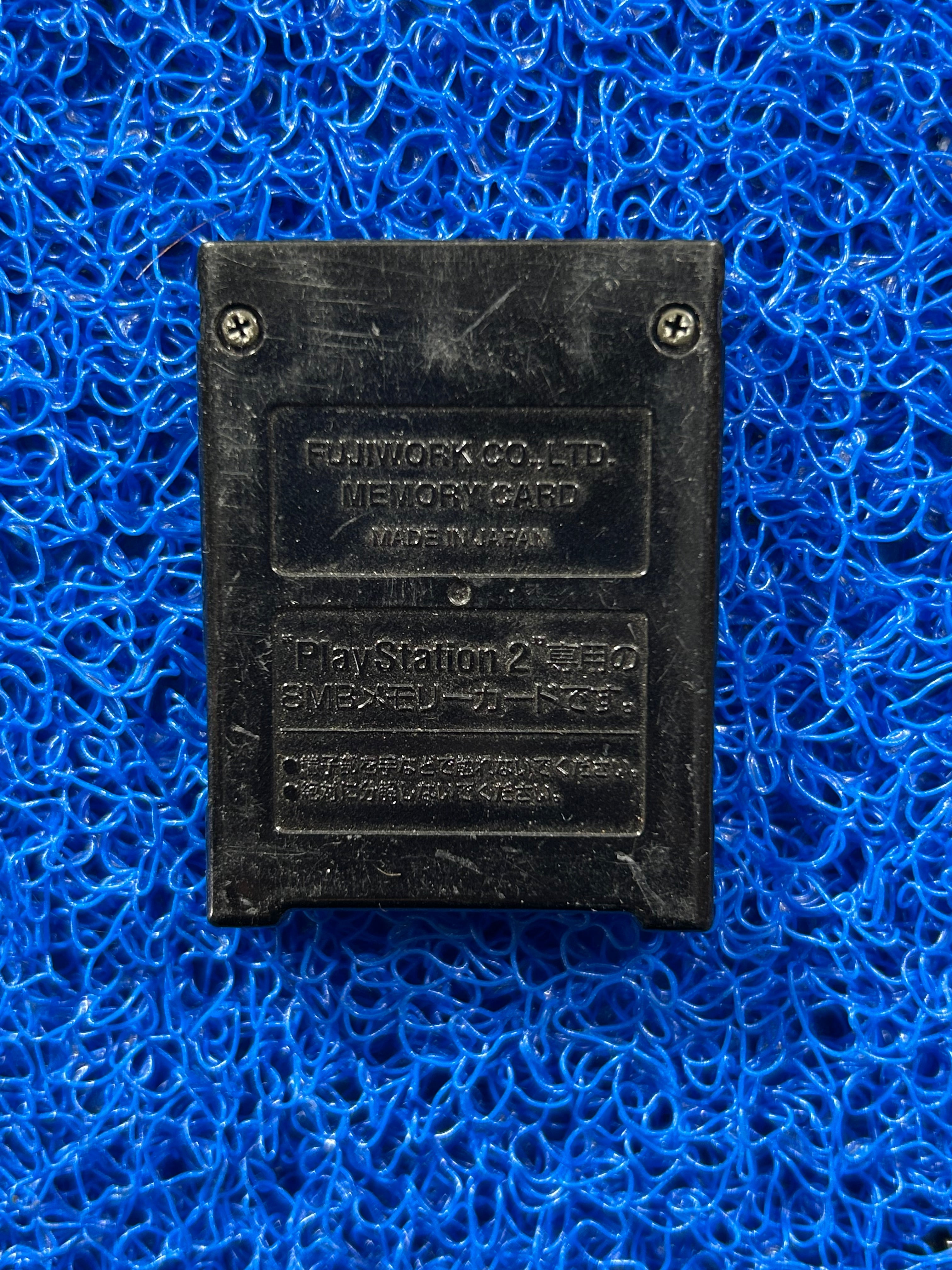 ACESSÓRIOS Memory card de ps2 preto com detalhe dourado