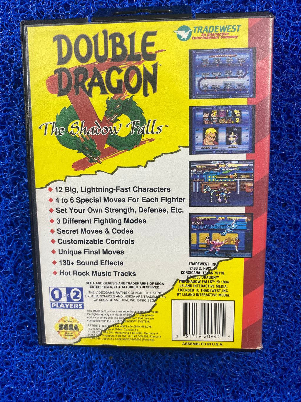SEGA# Megadrive Double dragon (A)