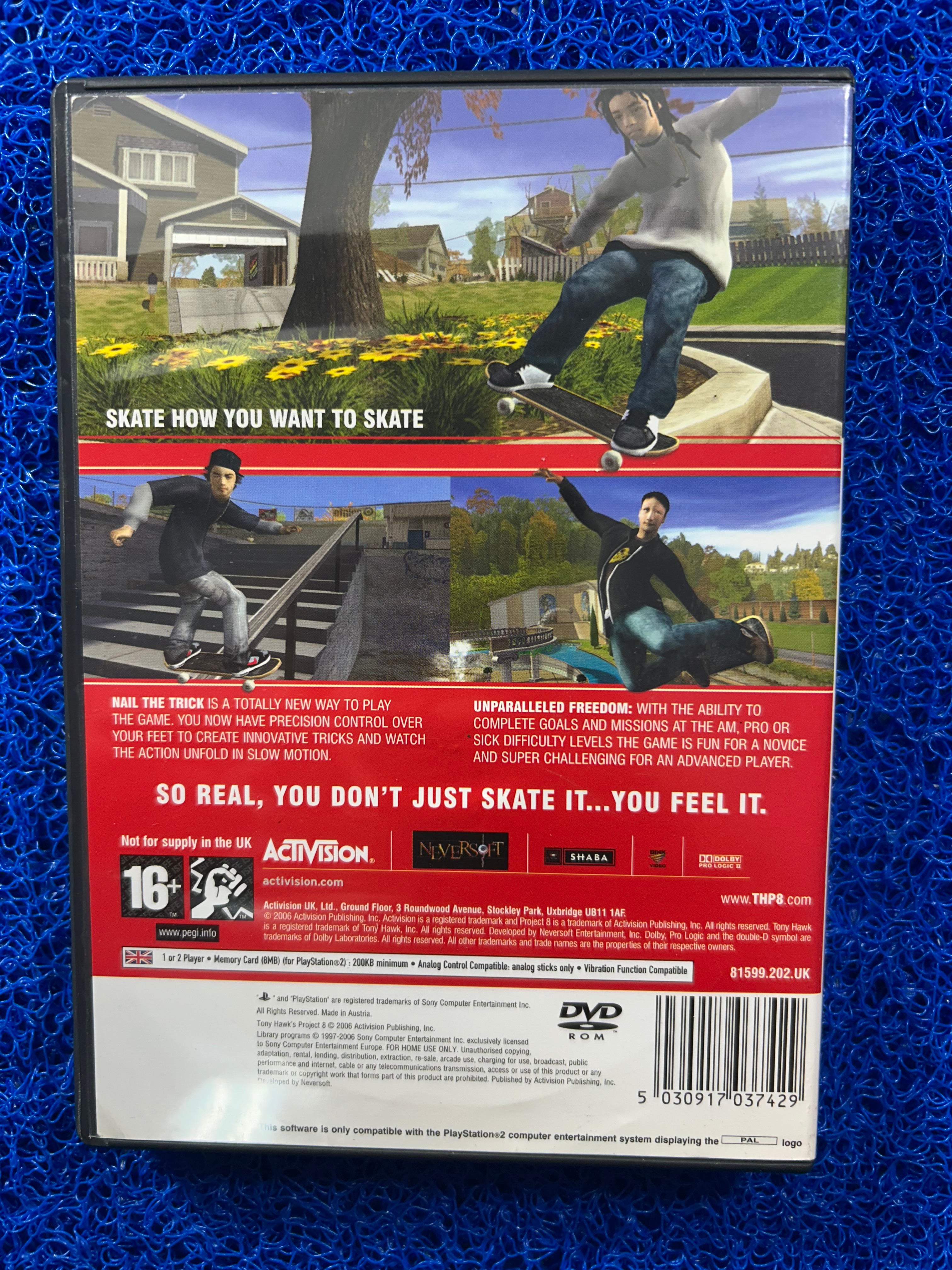 PS2 Tony hawk Project 8 (E)