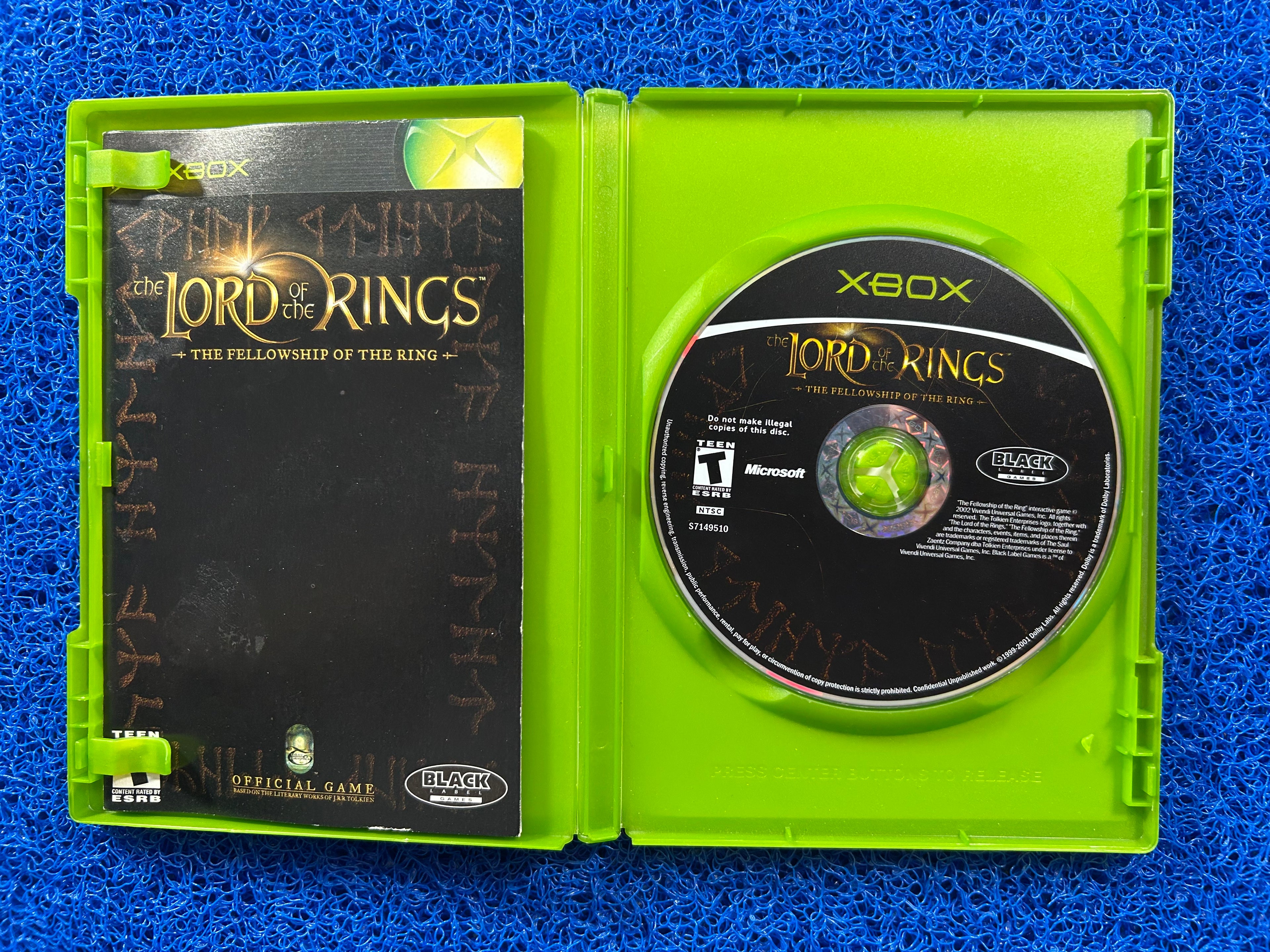 XBOX Lord of the rings the fellowship of the ring (A)