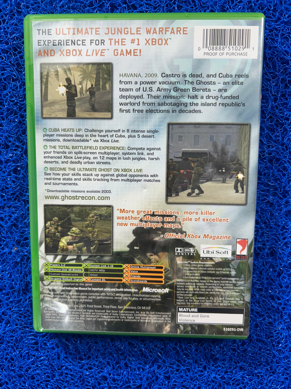 XBOX Ghost recon island thunder (A)