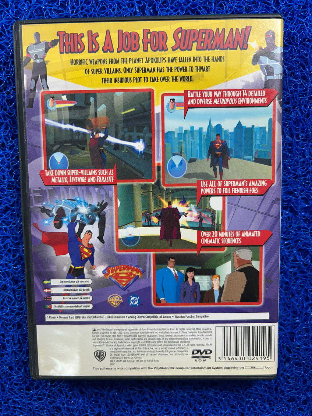 PS2 Superman Shadow of apokolips (E)