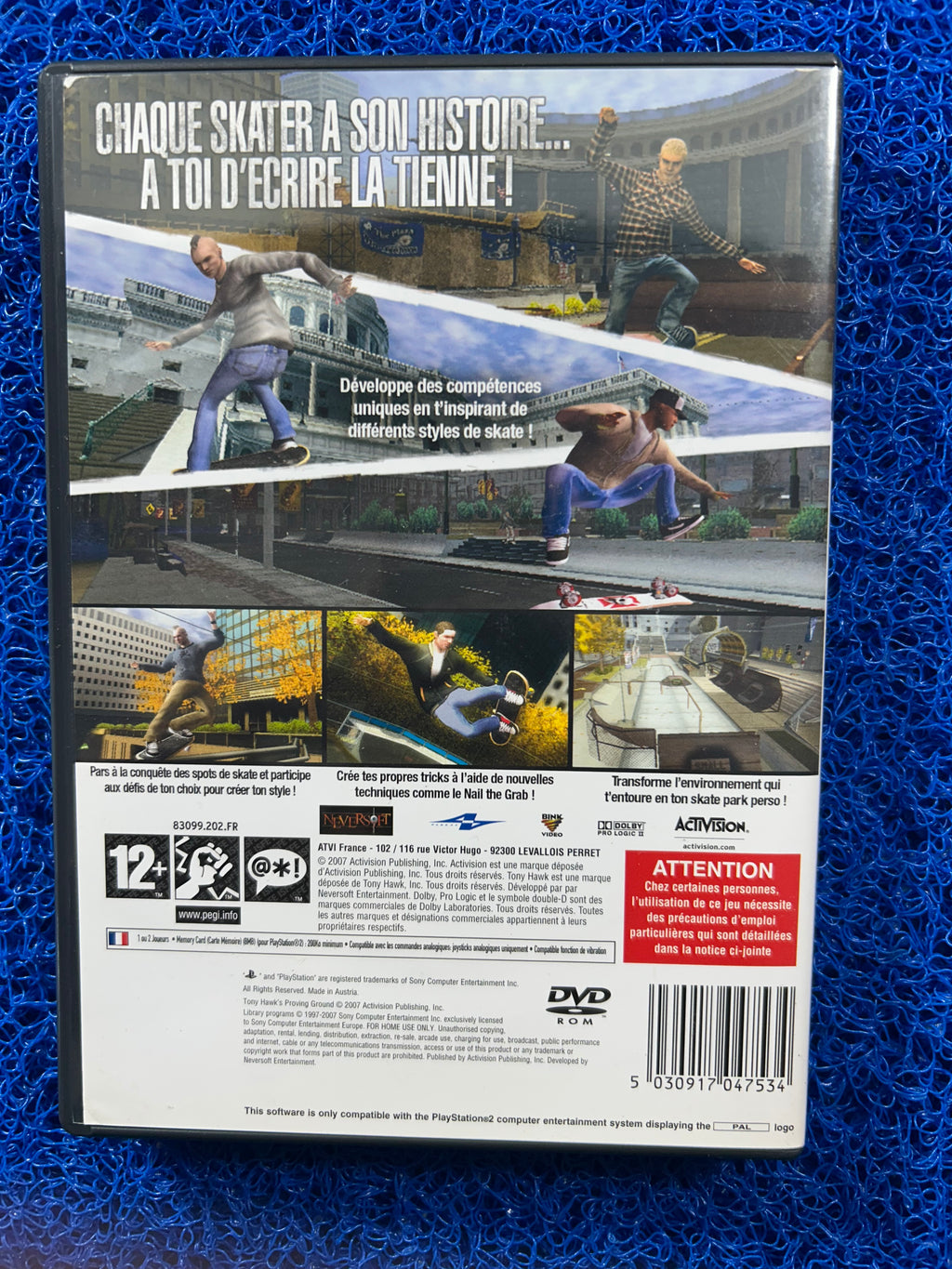 PS2 Tony hawk proving ground (E)