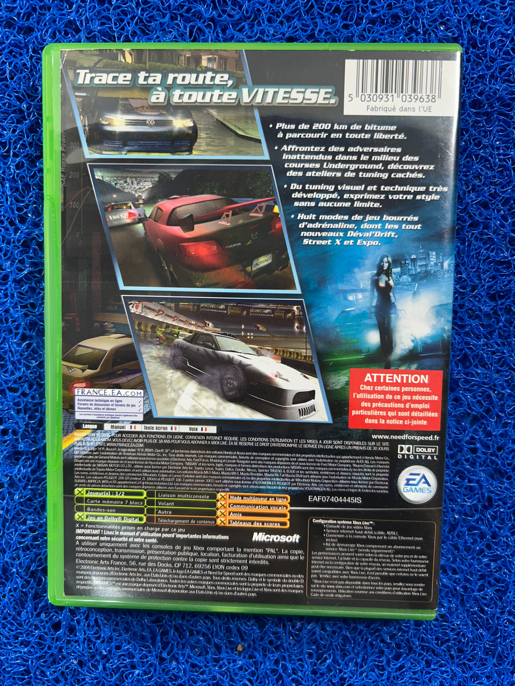 XBOX Need for speed underground 2 (E)