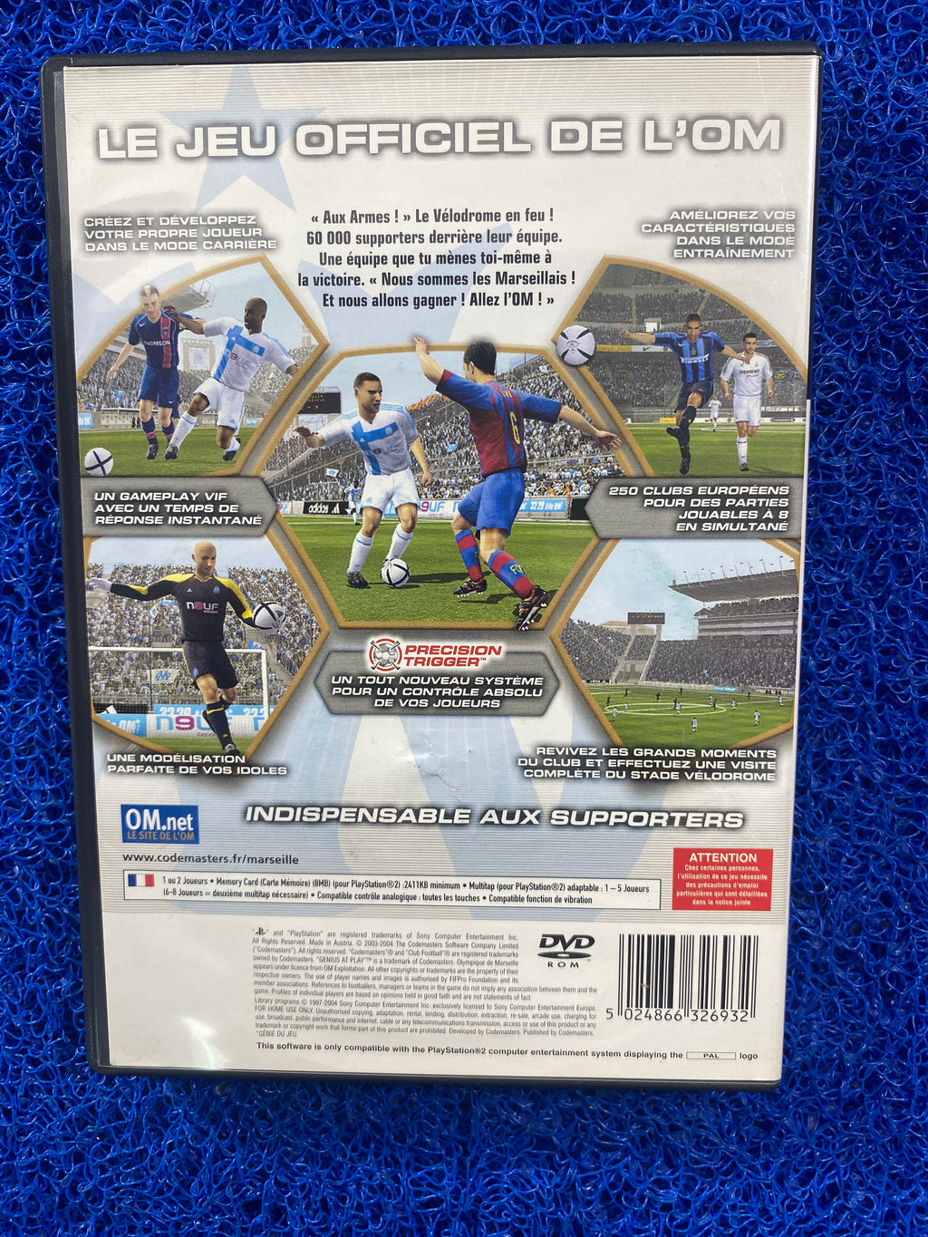 PS2# Olympique marseille club football 2005 (E)