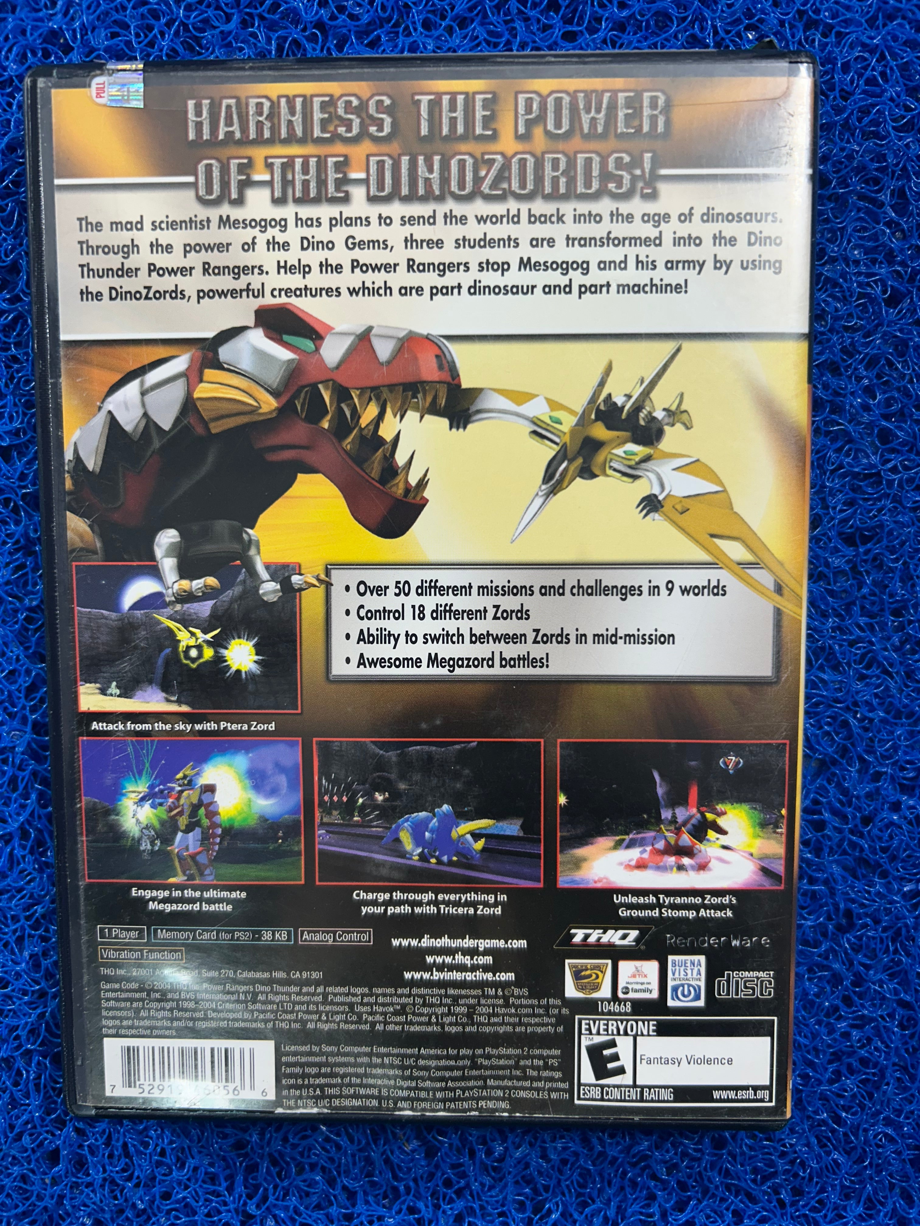 PS2 Power ranger Dino Thunder (A)