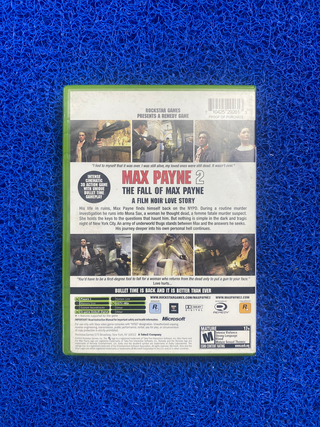 XBOX# Max payne 2 (A)