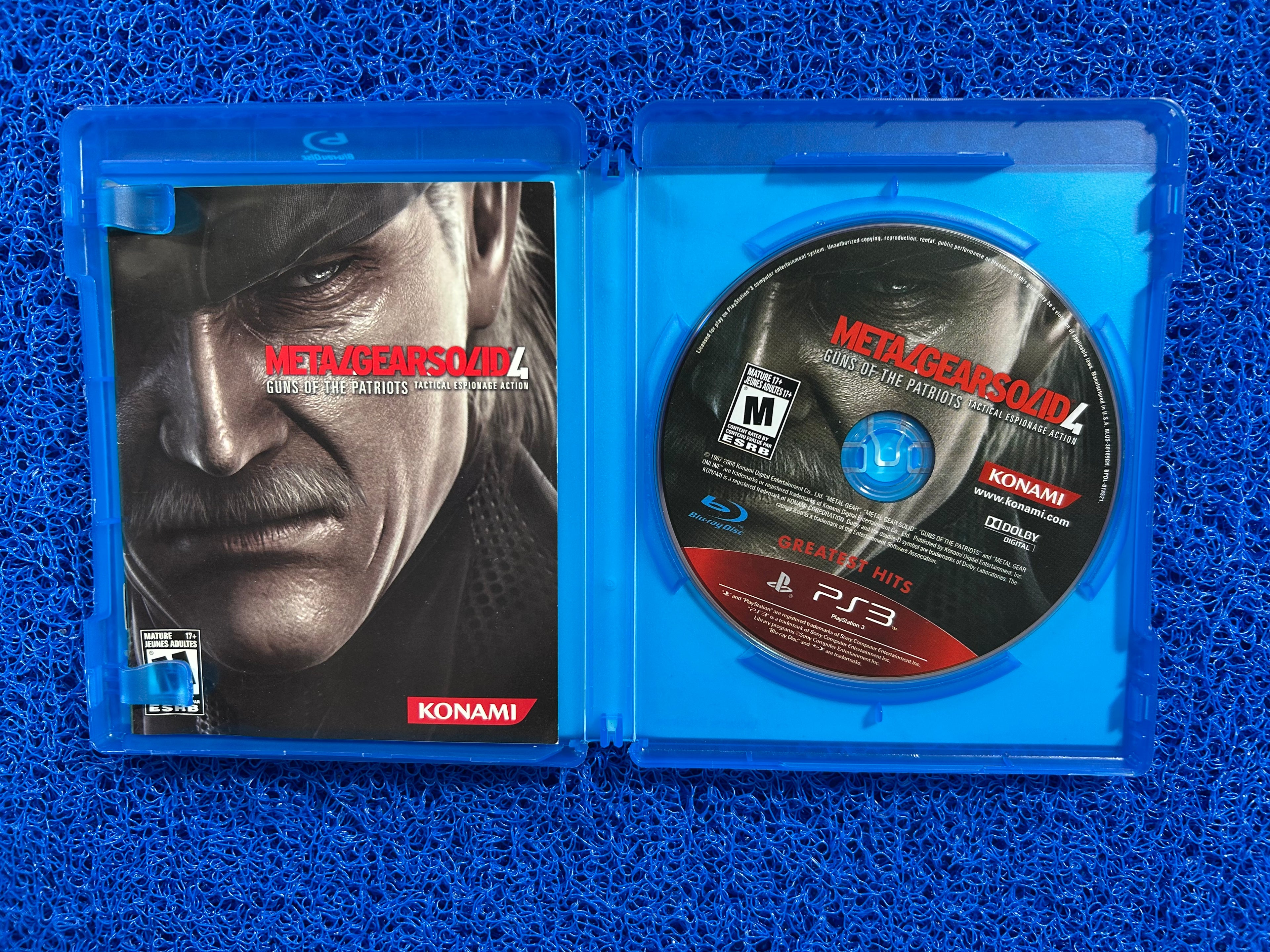 PS3 Metal gear solid 4