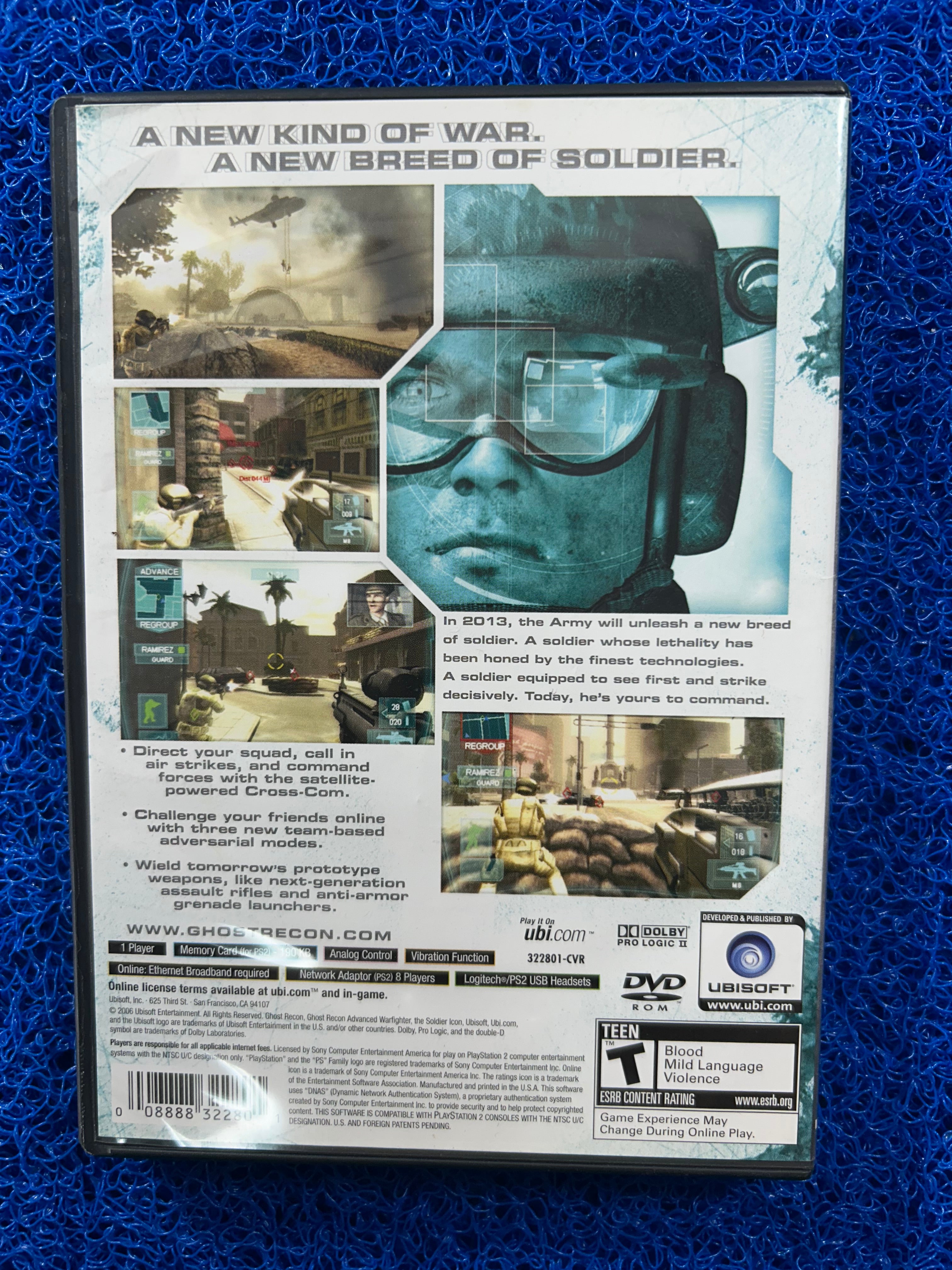 PS2 Ghost recon advanced warfighter (A)