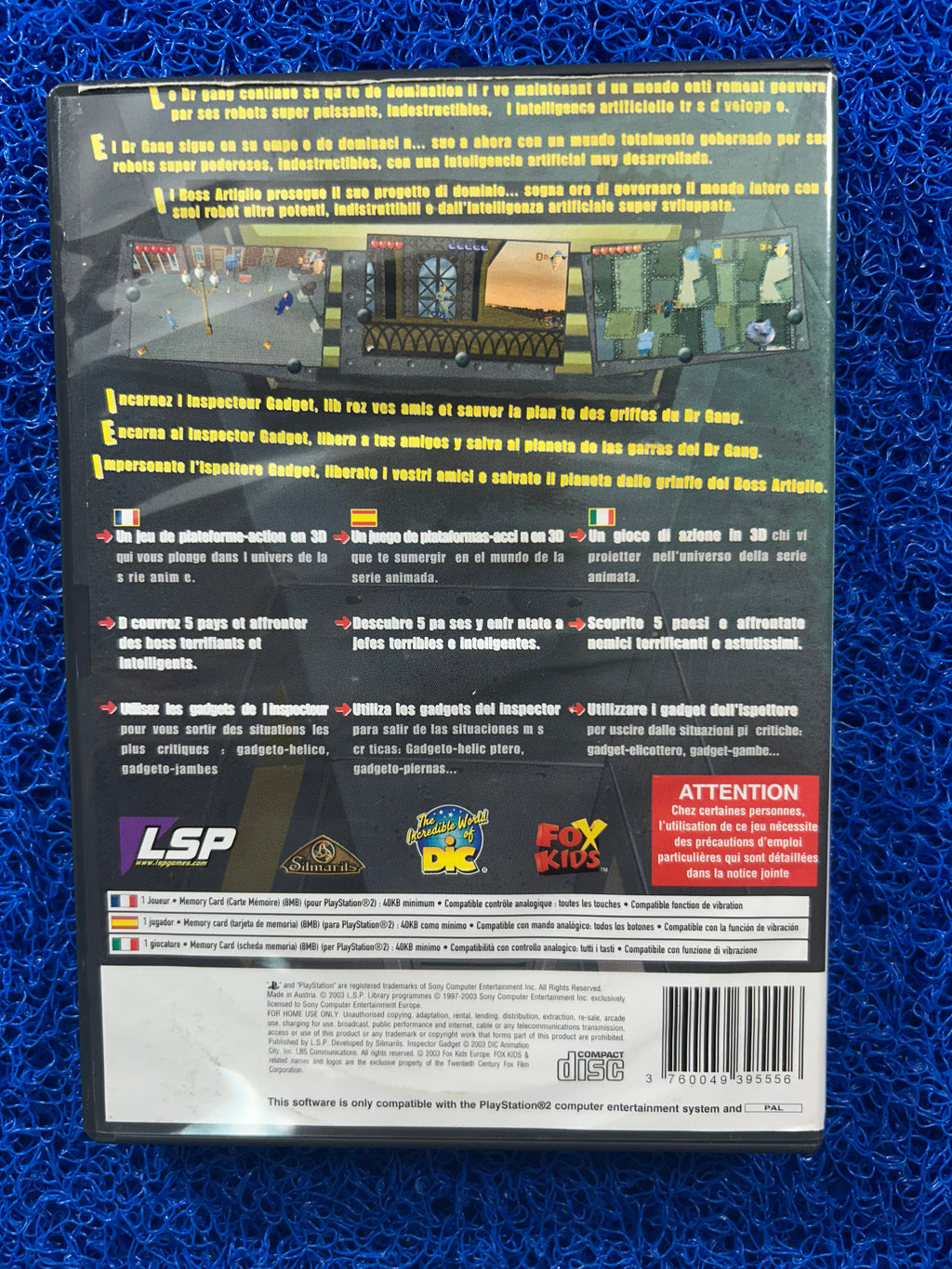 PS2 Inspector gadget (E)