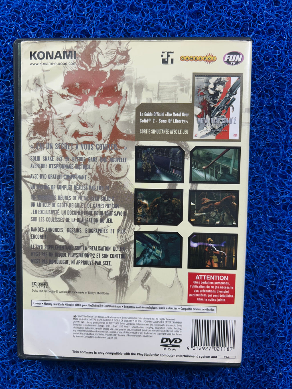 PS2 Metal gear solid 2 (E)