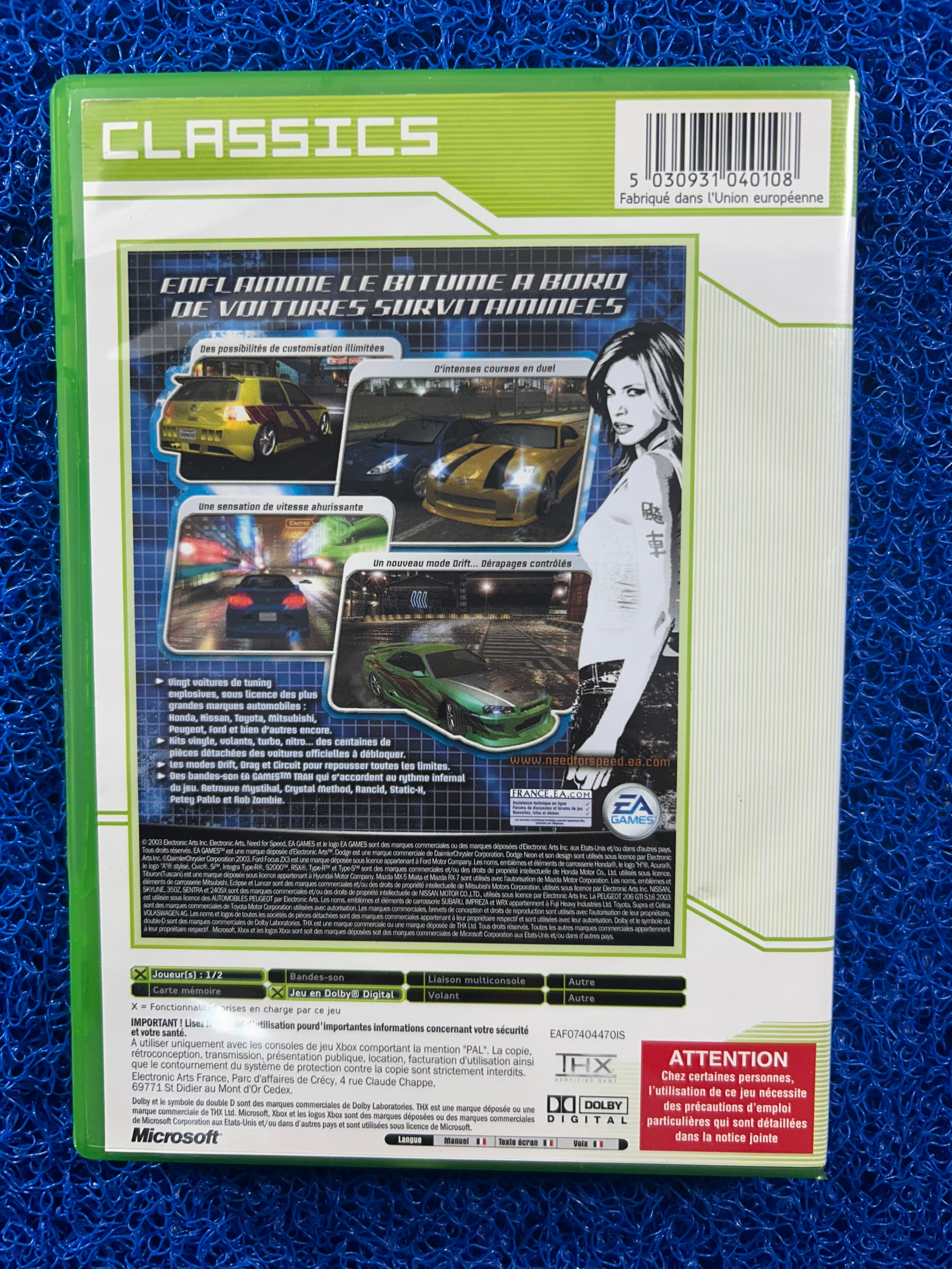 XBOX Need for speed underground (E)