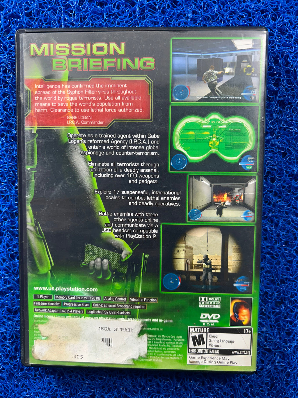 PS2 Syphon filter the omega strain (A)