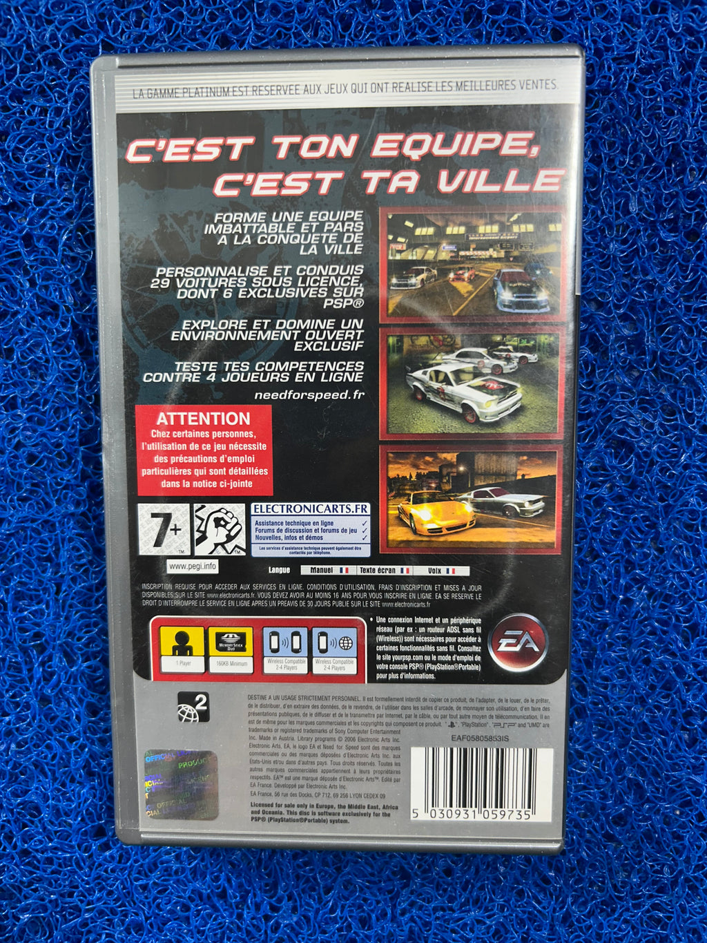 PSP# Need for speed carbon (E)
