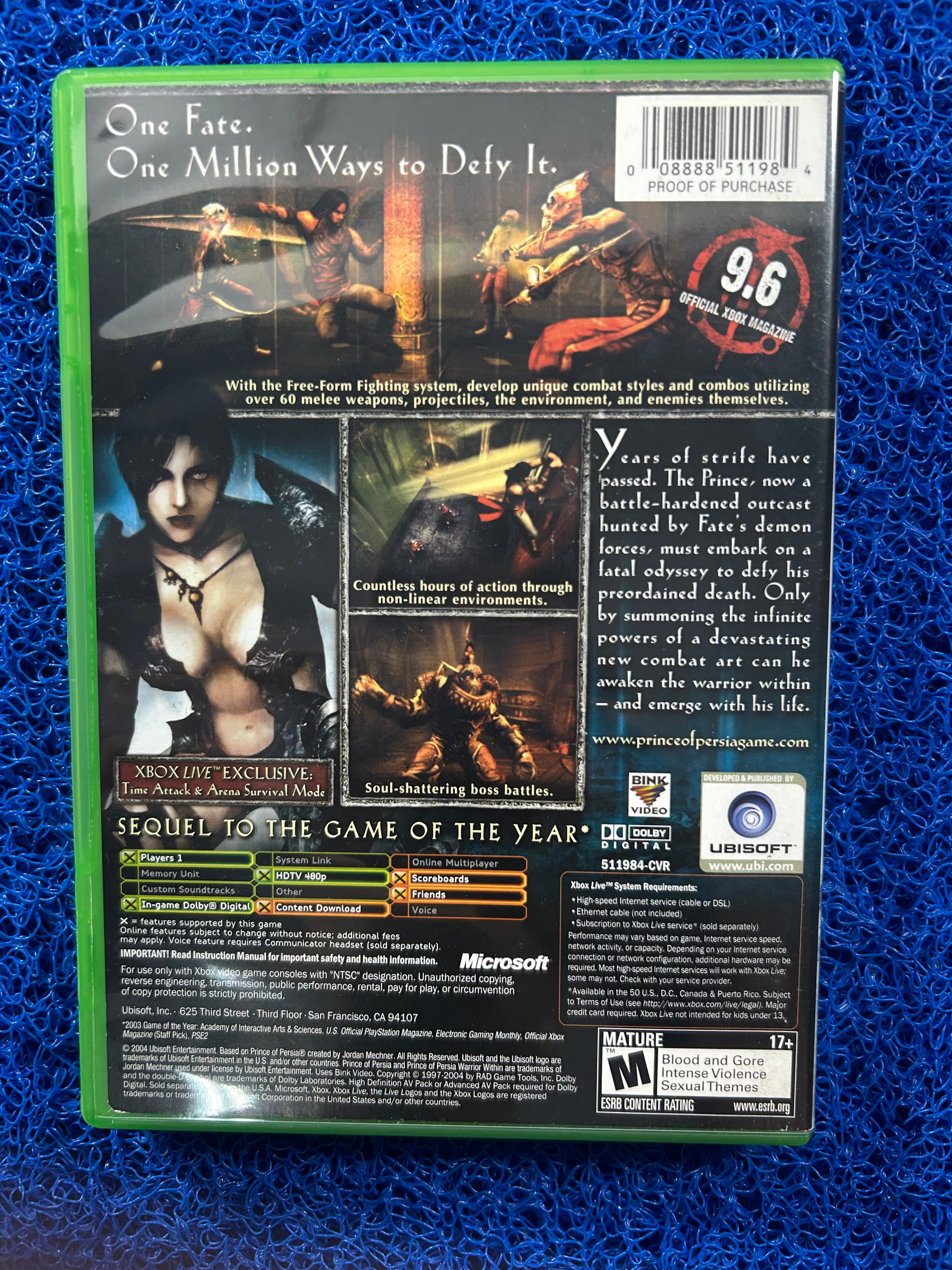 XBOX Prince of persia warrior within (A)