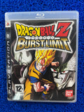 PS3 Dragon ball Z burst limit