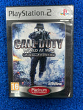 PS2 Call of duty word at war (E)