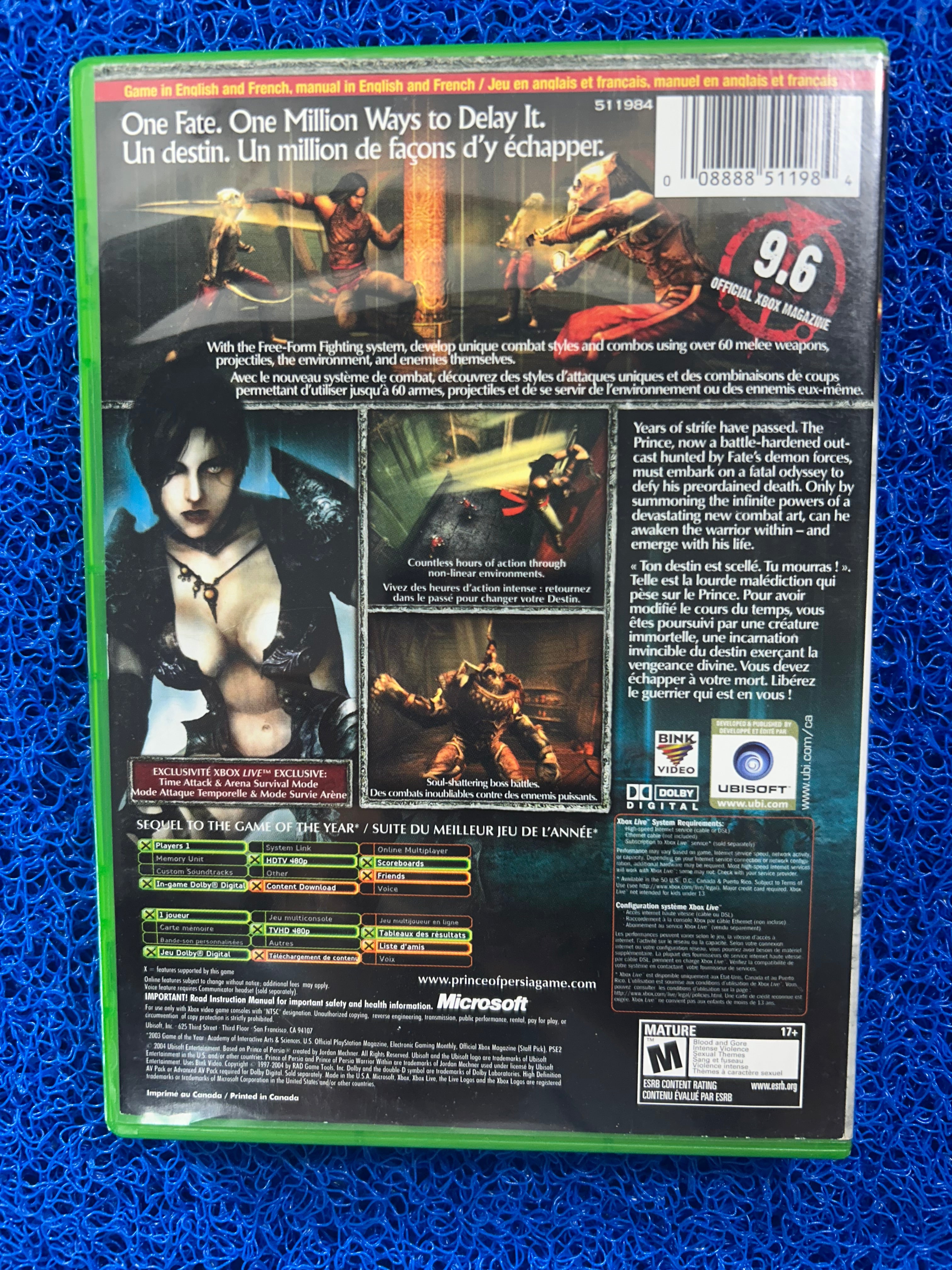 XBOX Prince of persia warrior within (A)