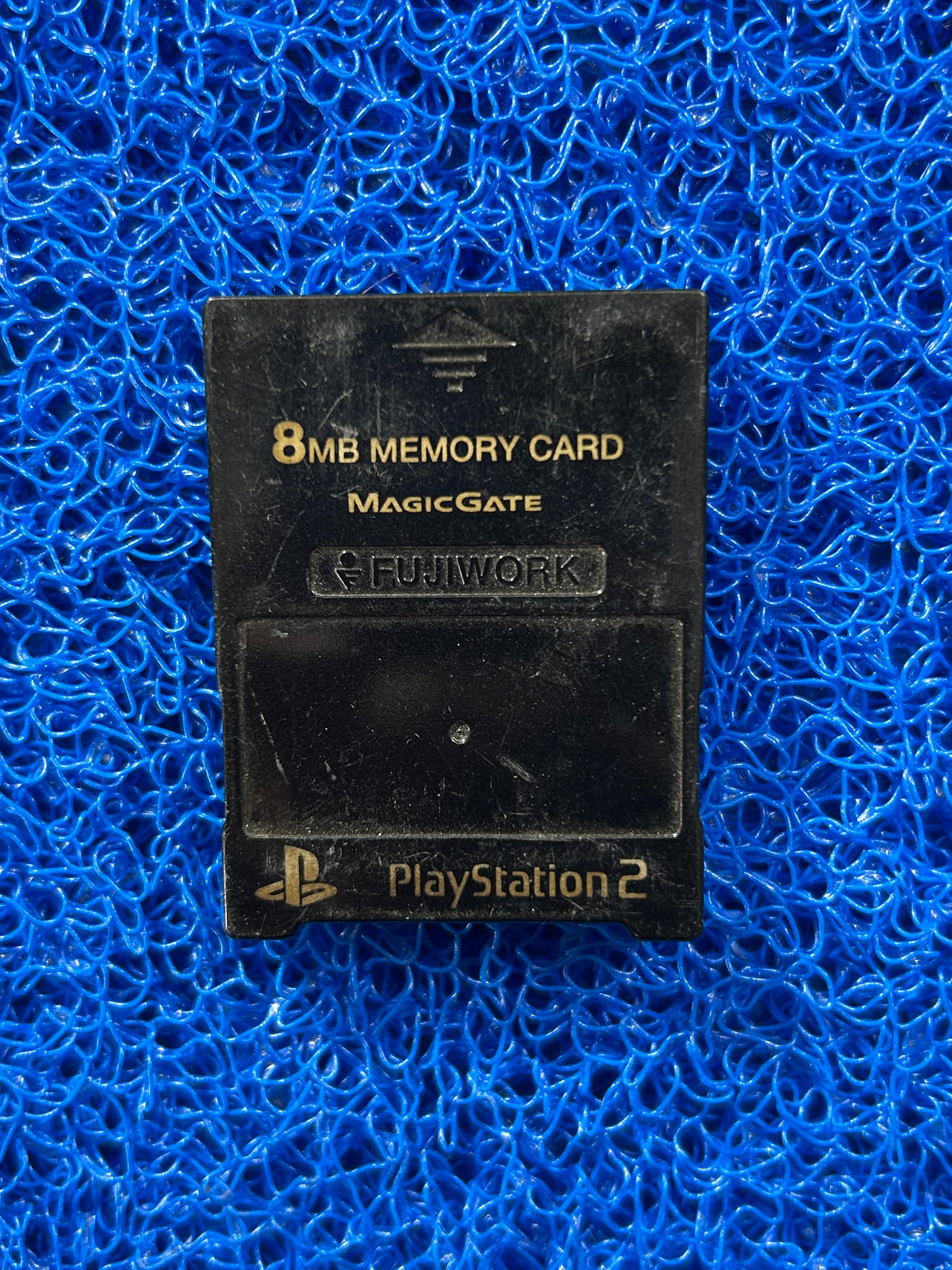 ACESSÓRIOS Memory card de ps2 preto com detalhe dourado
