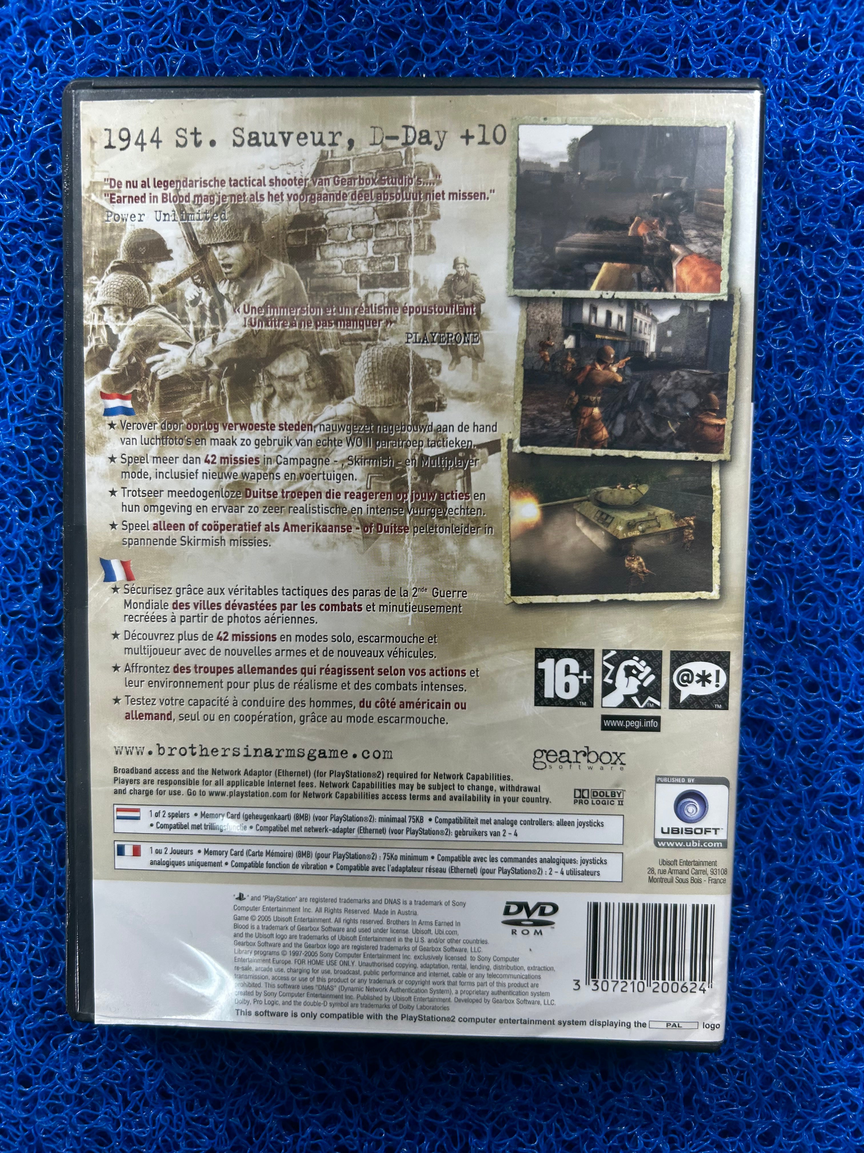 PS2 Brothers in arms earned in Blood (E)