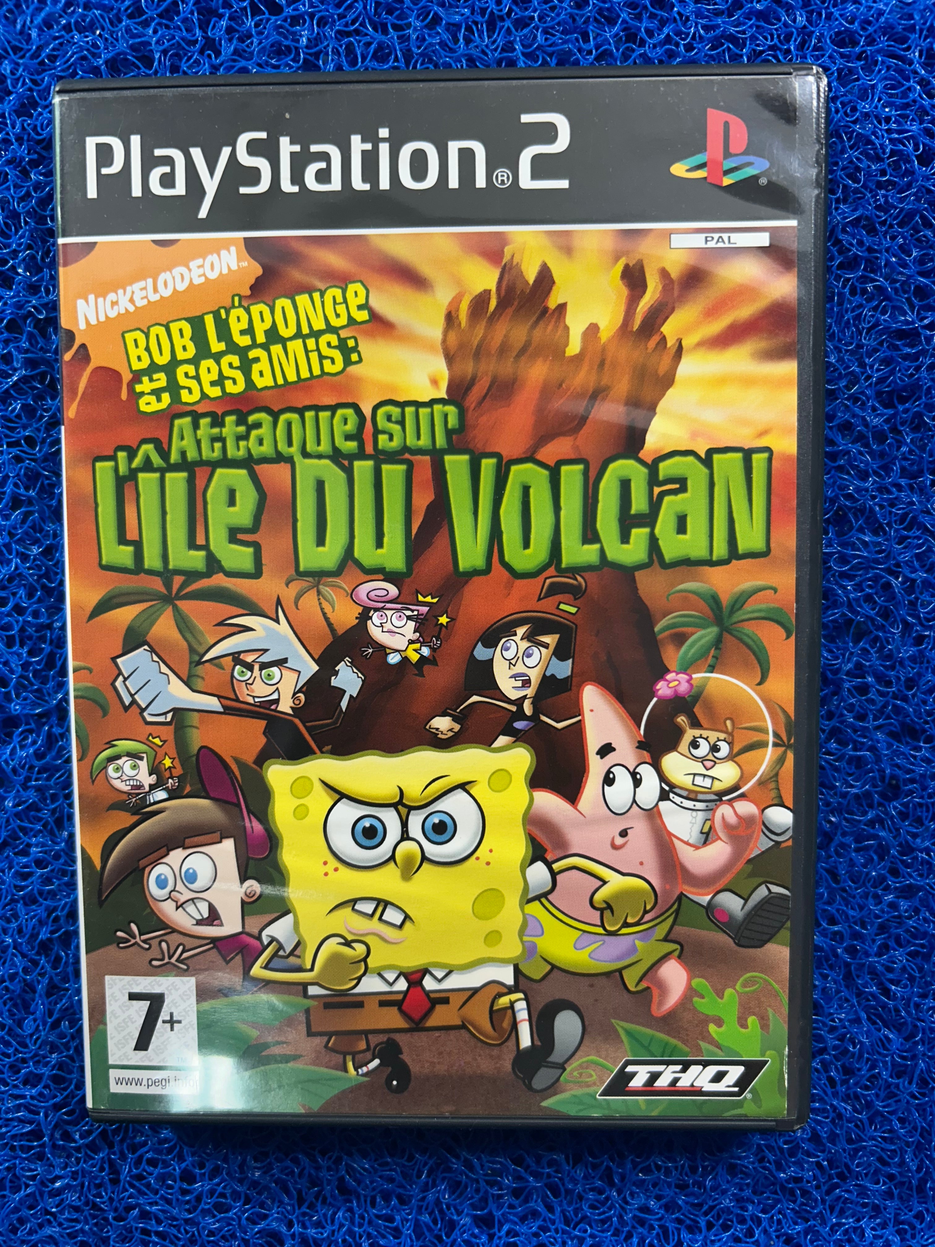 PS2 Spongebob squarepants and friends battle for volcano island (E)