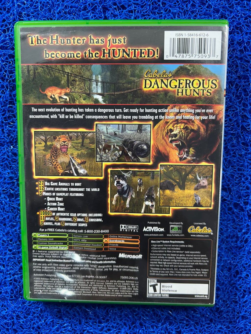 XBOX Cabela’s dangerous hunts (A)