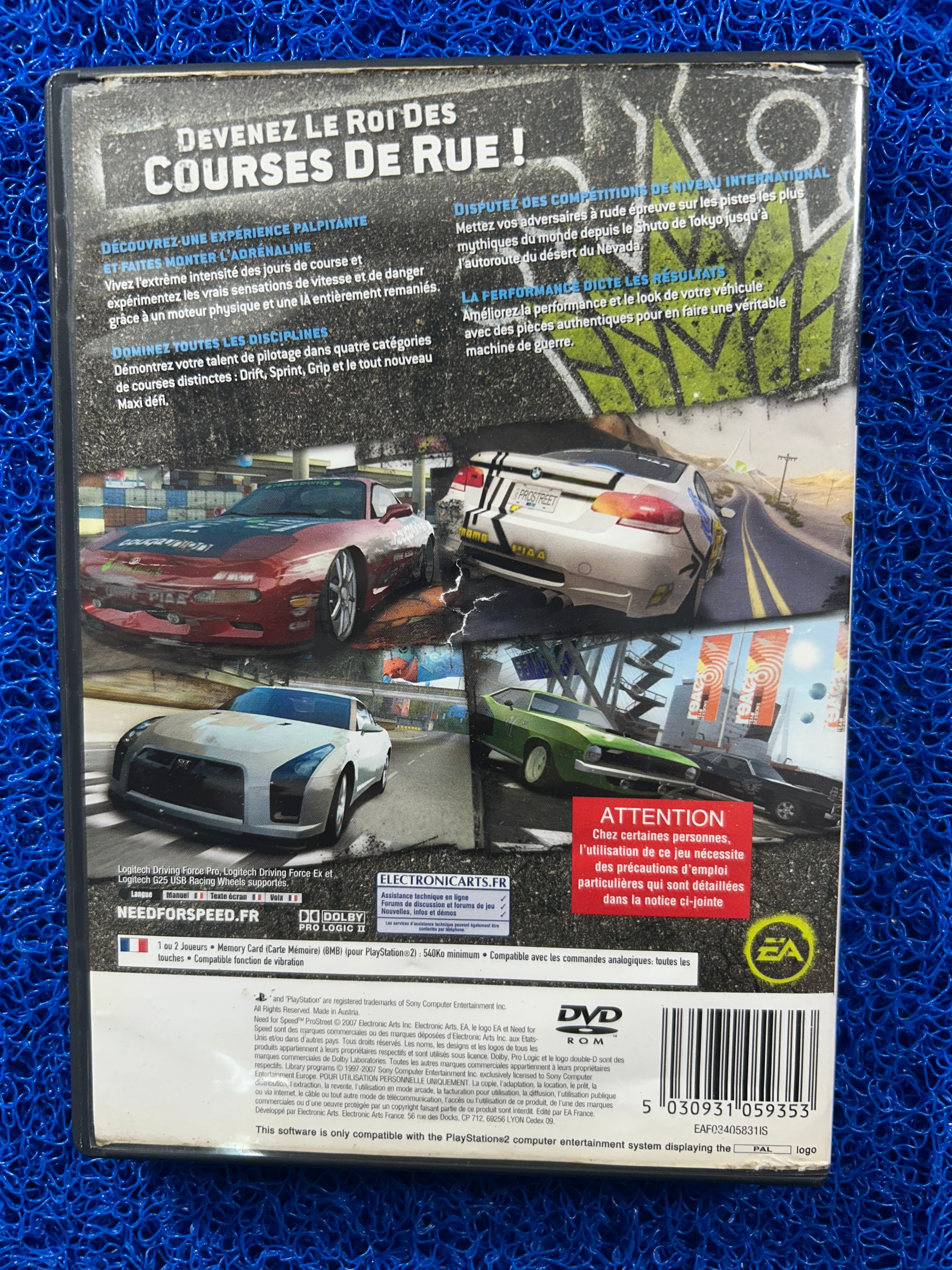 PS2 Need for speed pro street (E)