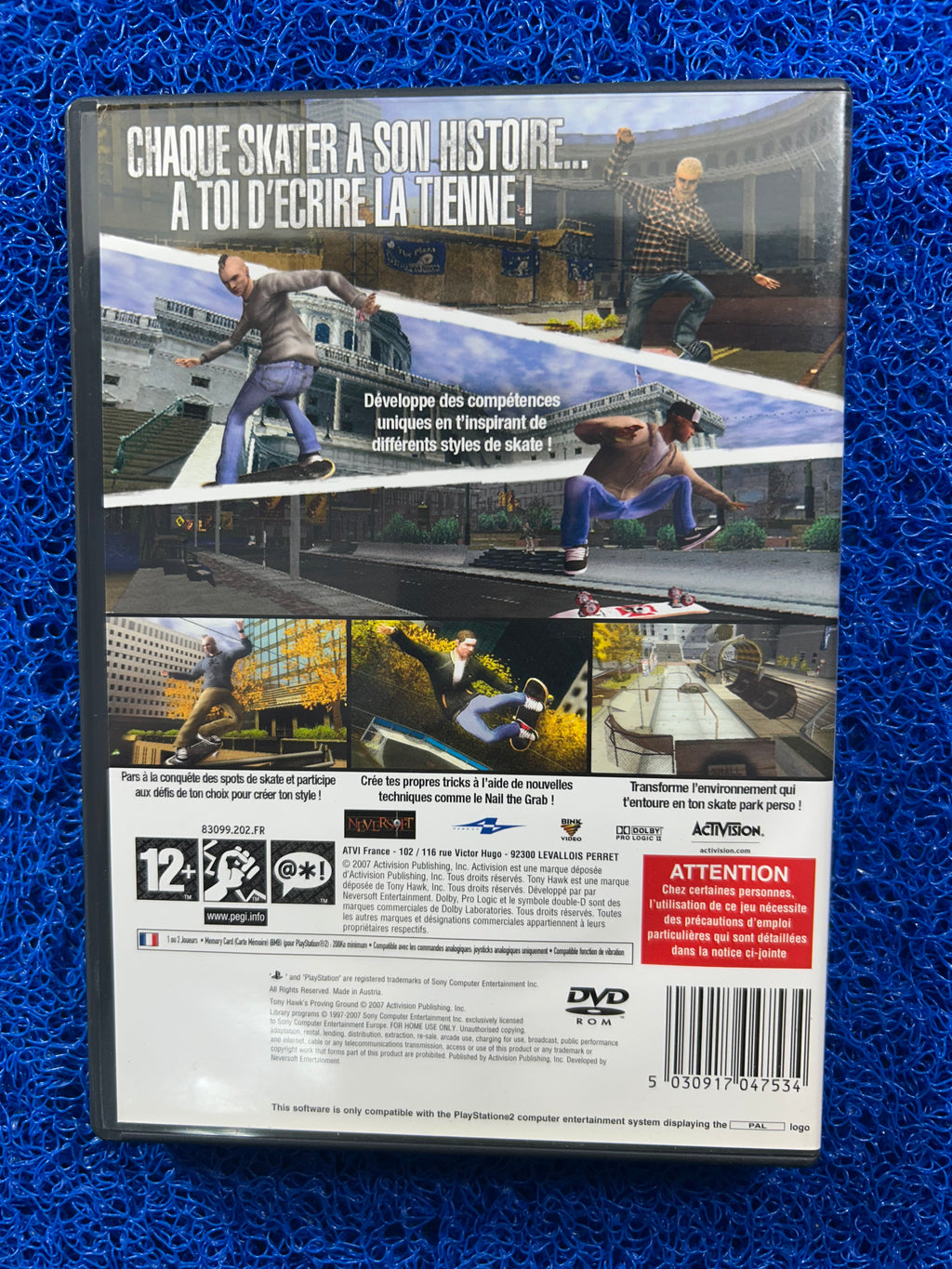 PS2 Tony hawk proving ground (E)