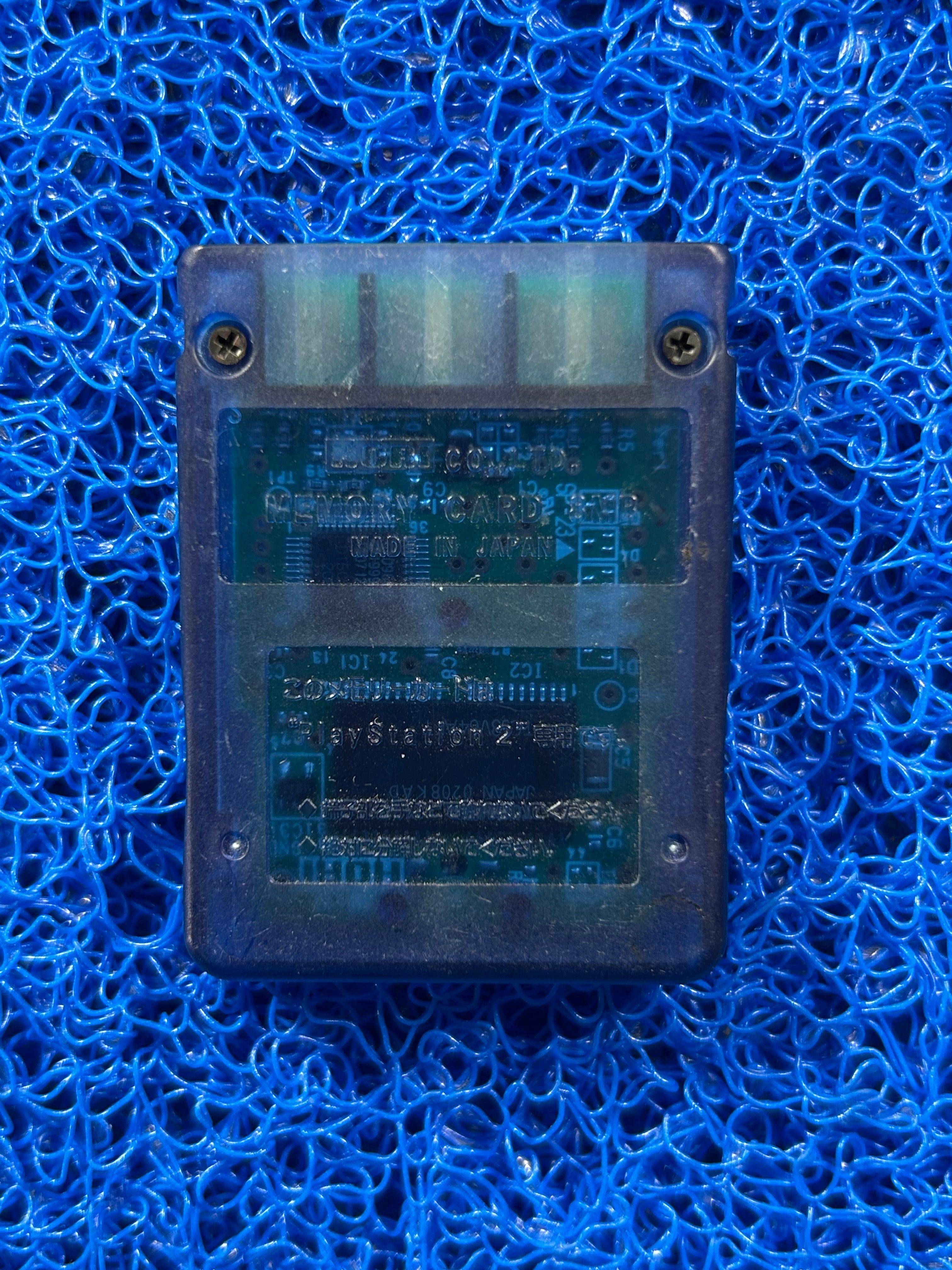 ACESSÓRIOS Memory card de ps2 azul translúcido
