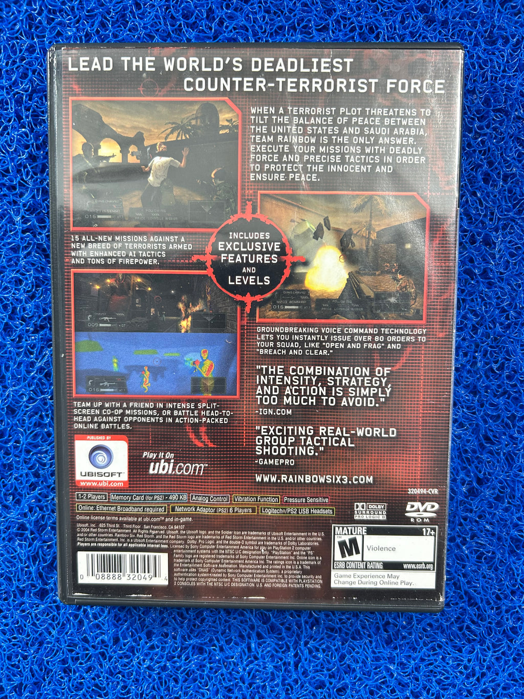 PS2 Rainbow six 3 (A)
