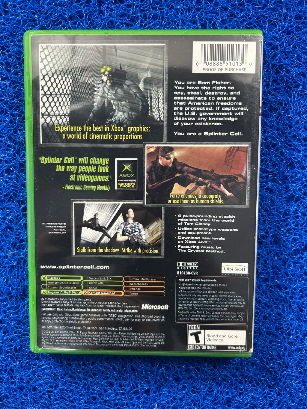 XBOX Splinter cell (A)