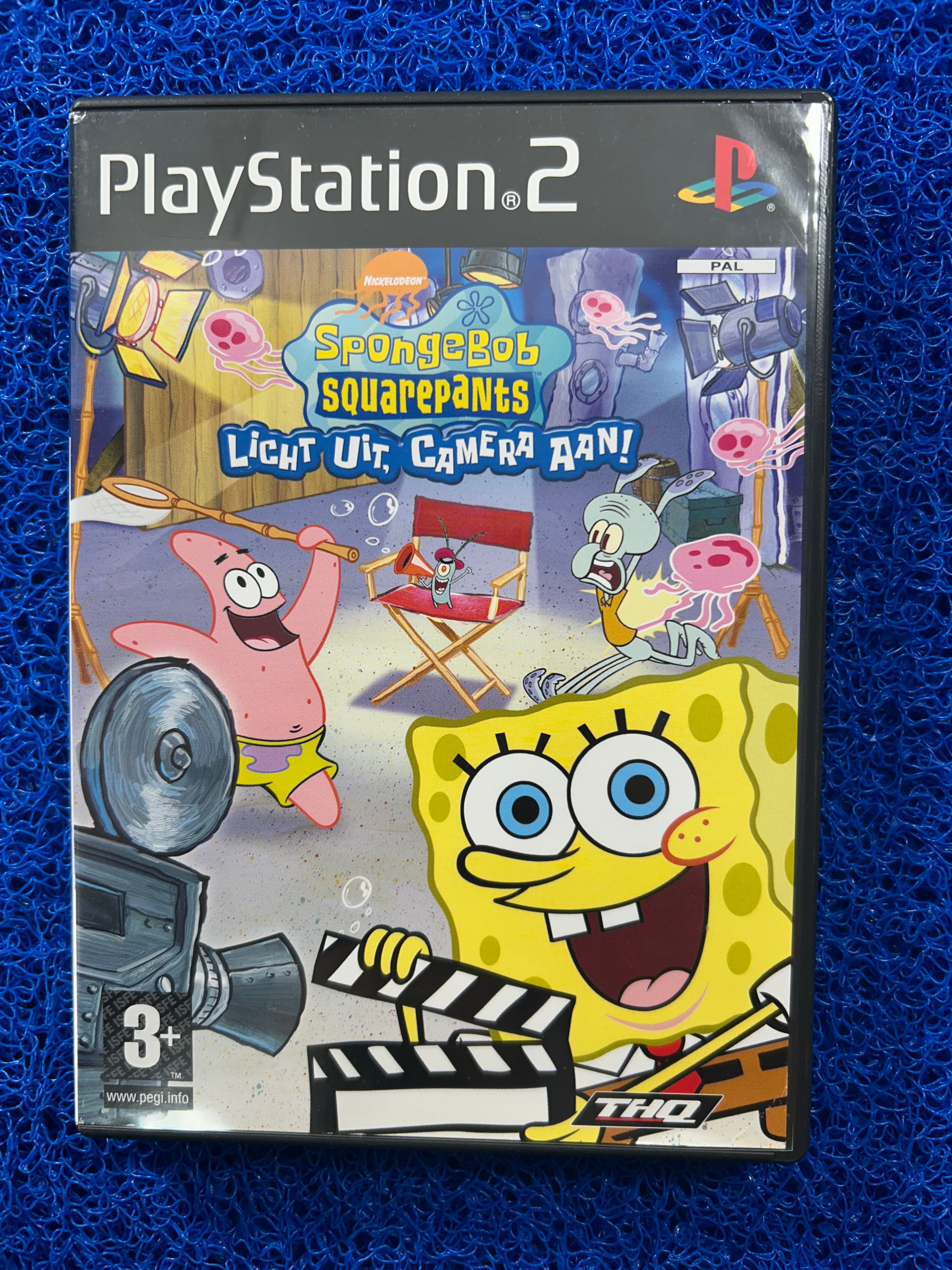 PS2 Spongebob squarepants lights, camera, pants (E)