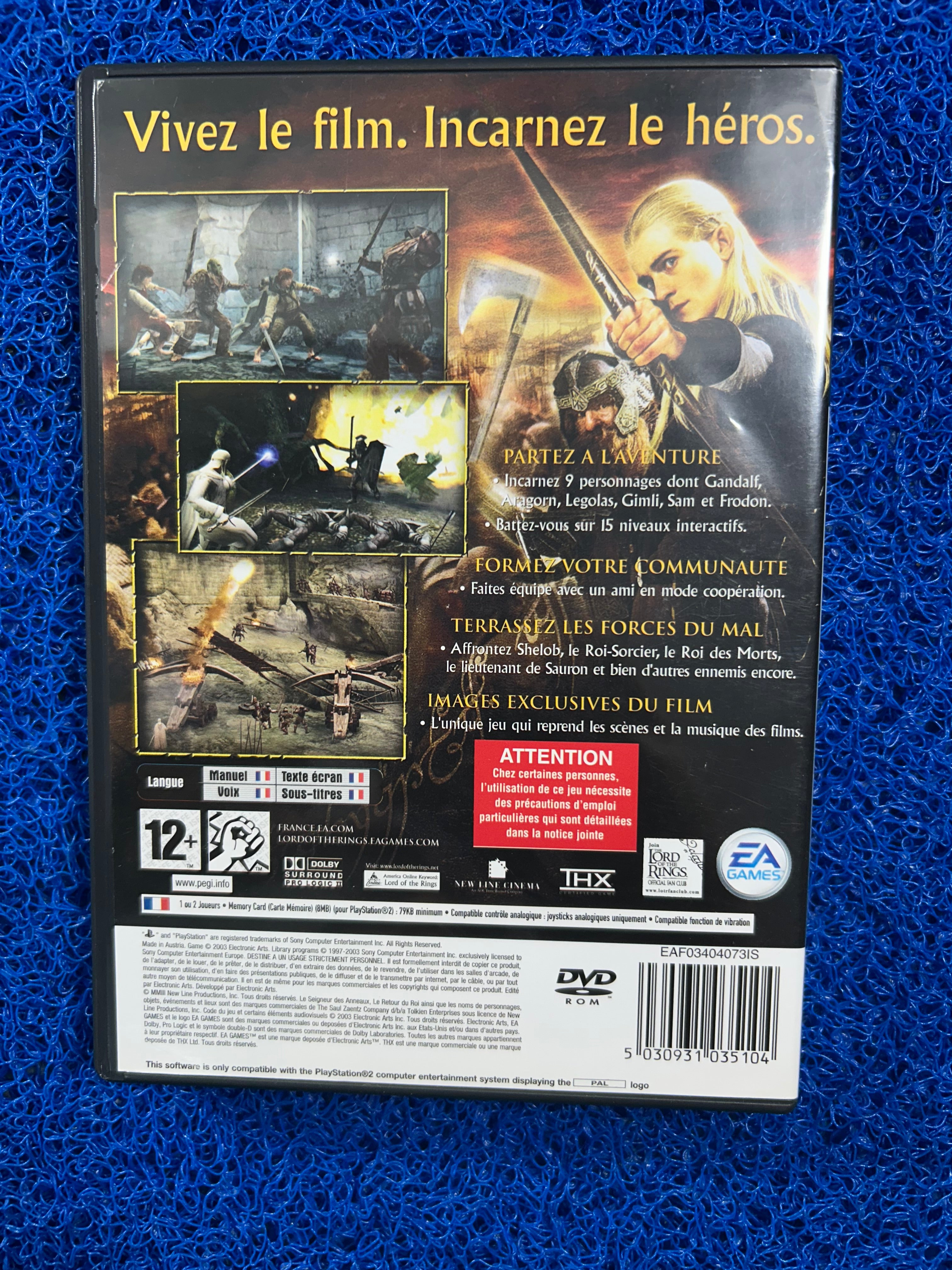 PS2# The lord of the rings the return of the king (E)