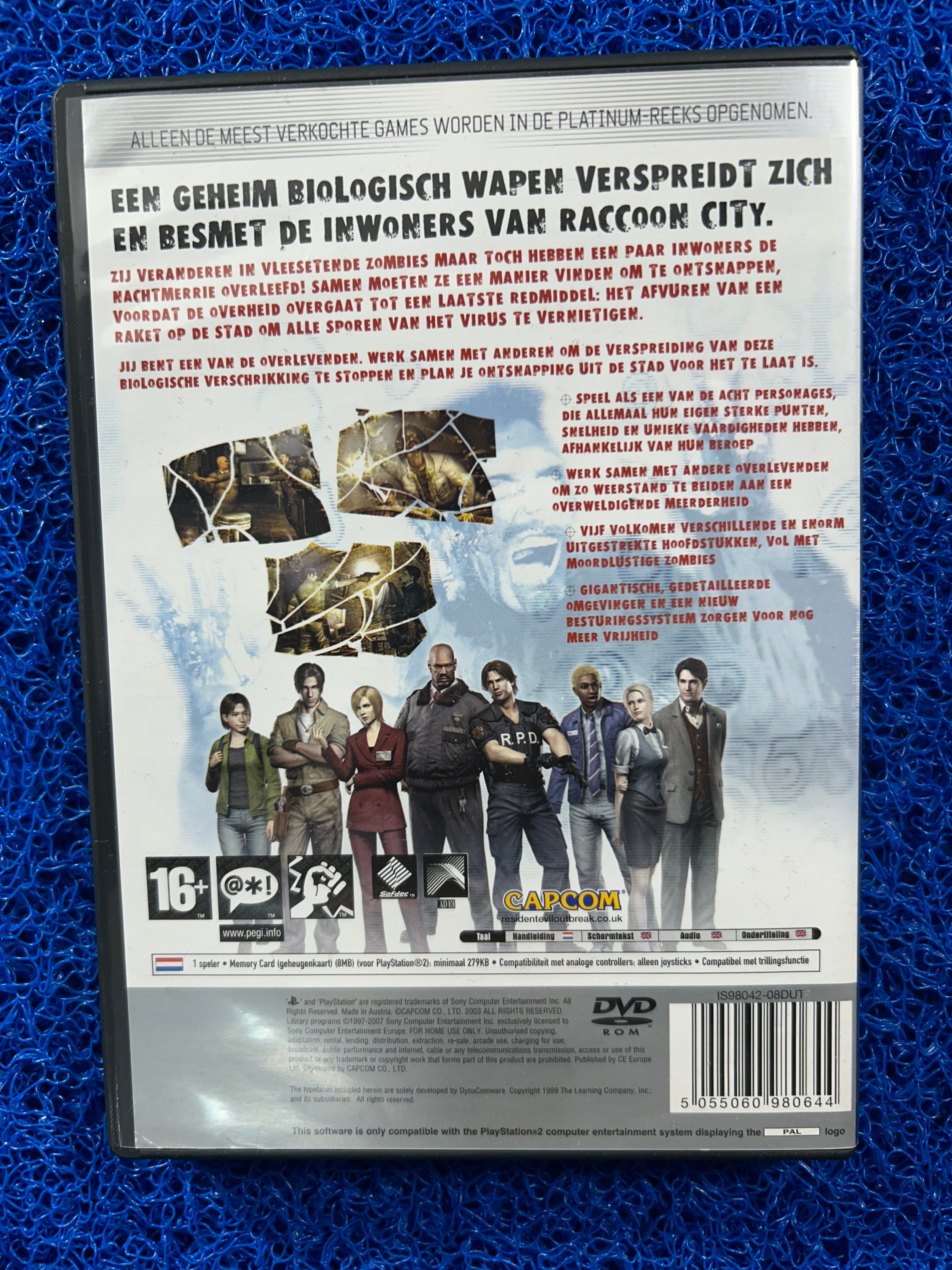 PS2 Resident Evil outbreak (E)