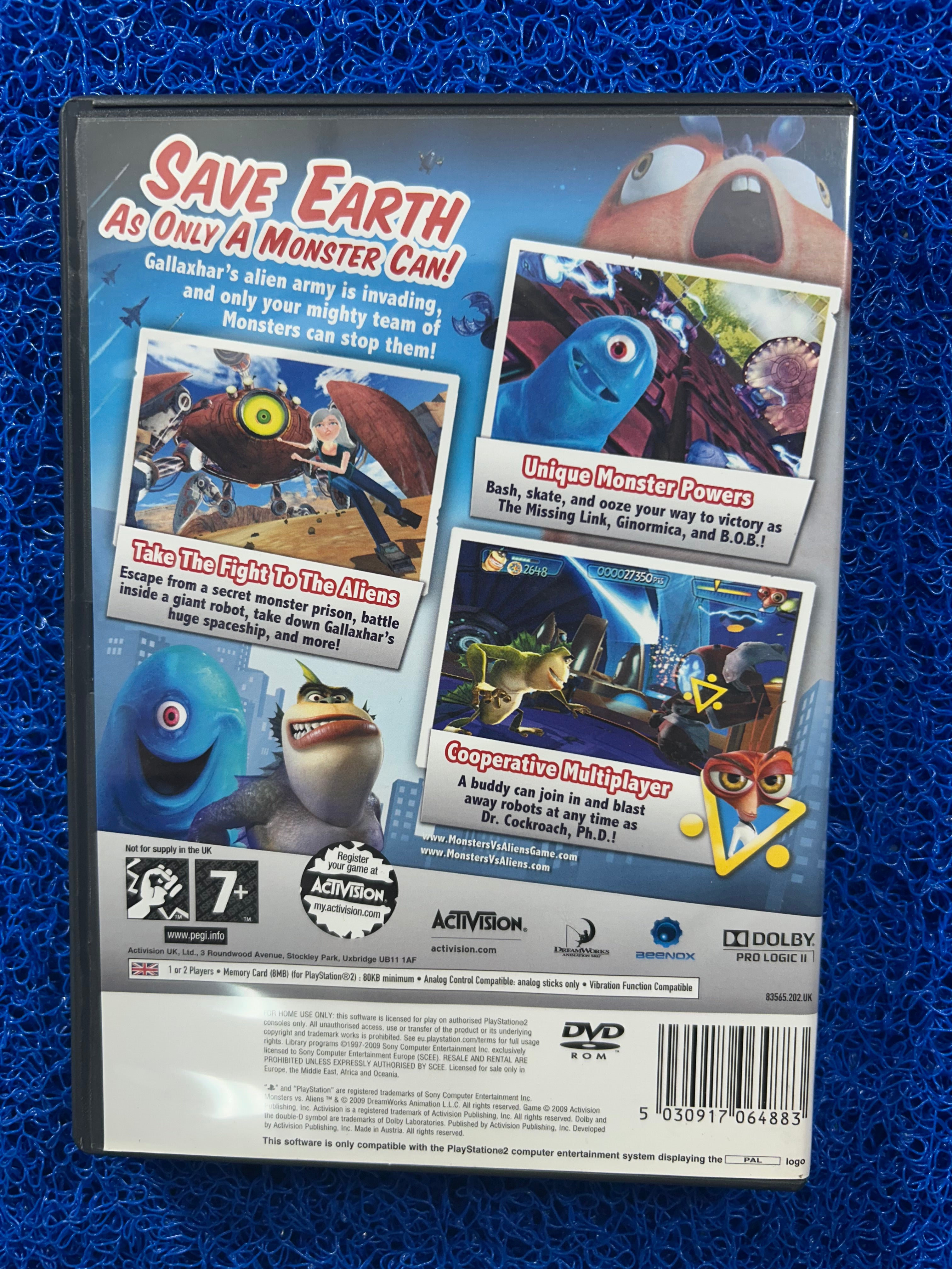 PS2 Monster vs. aliens (E)