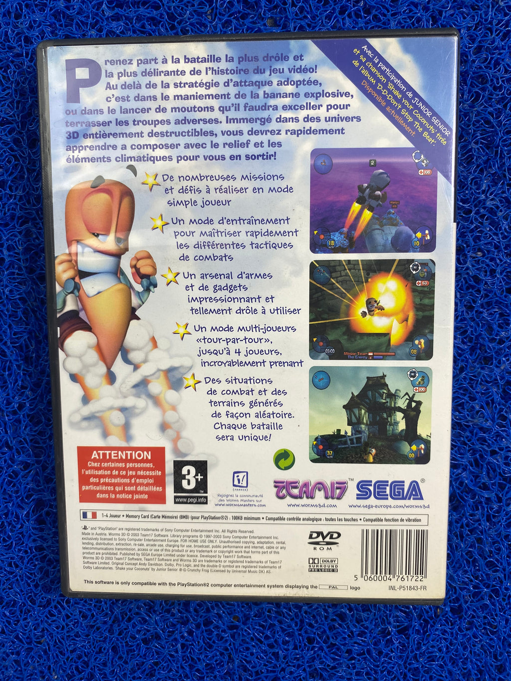 PS2# Worms 3d (E)