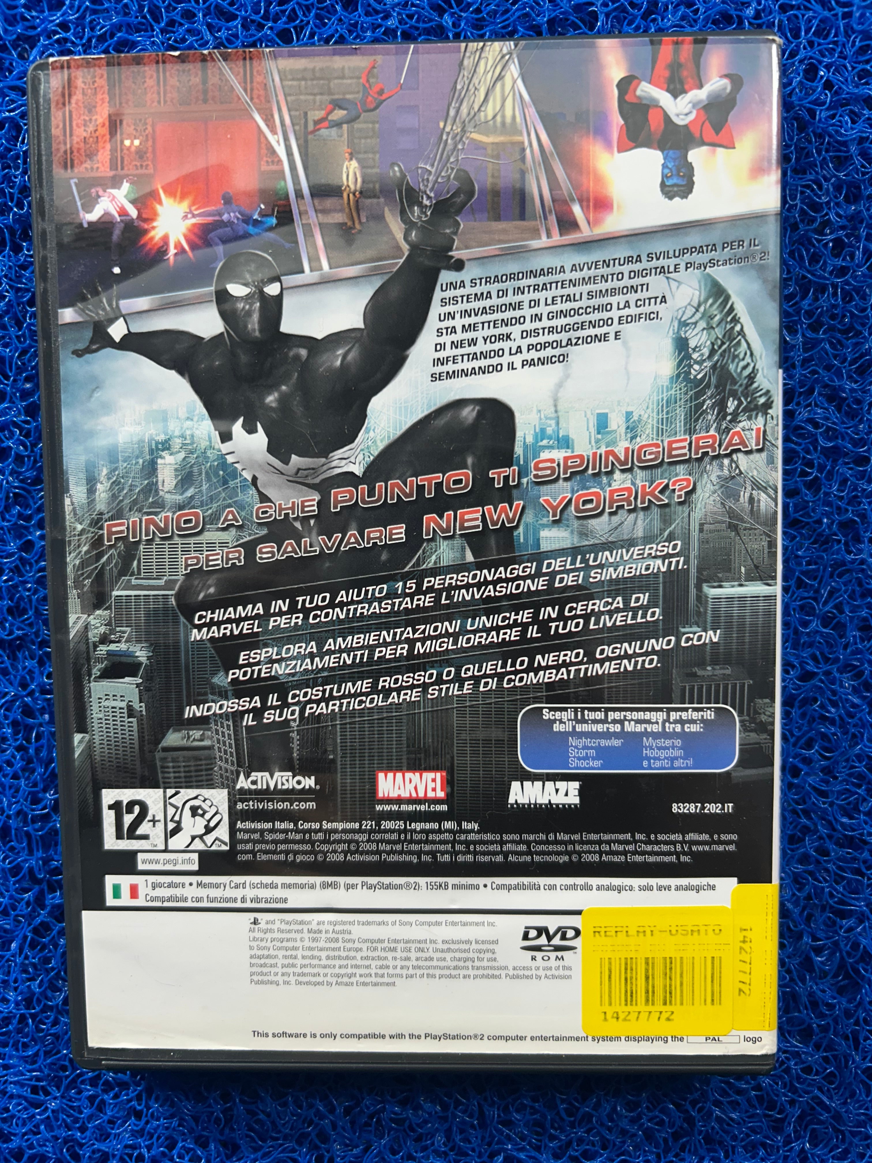 PS2 Spider-man web of shadows (E)