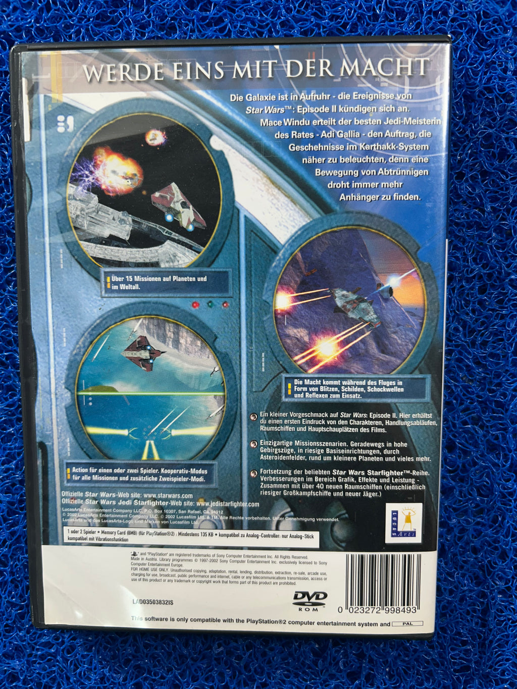 PS2 Star wars jedi Starfighter (E)