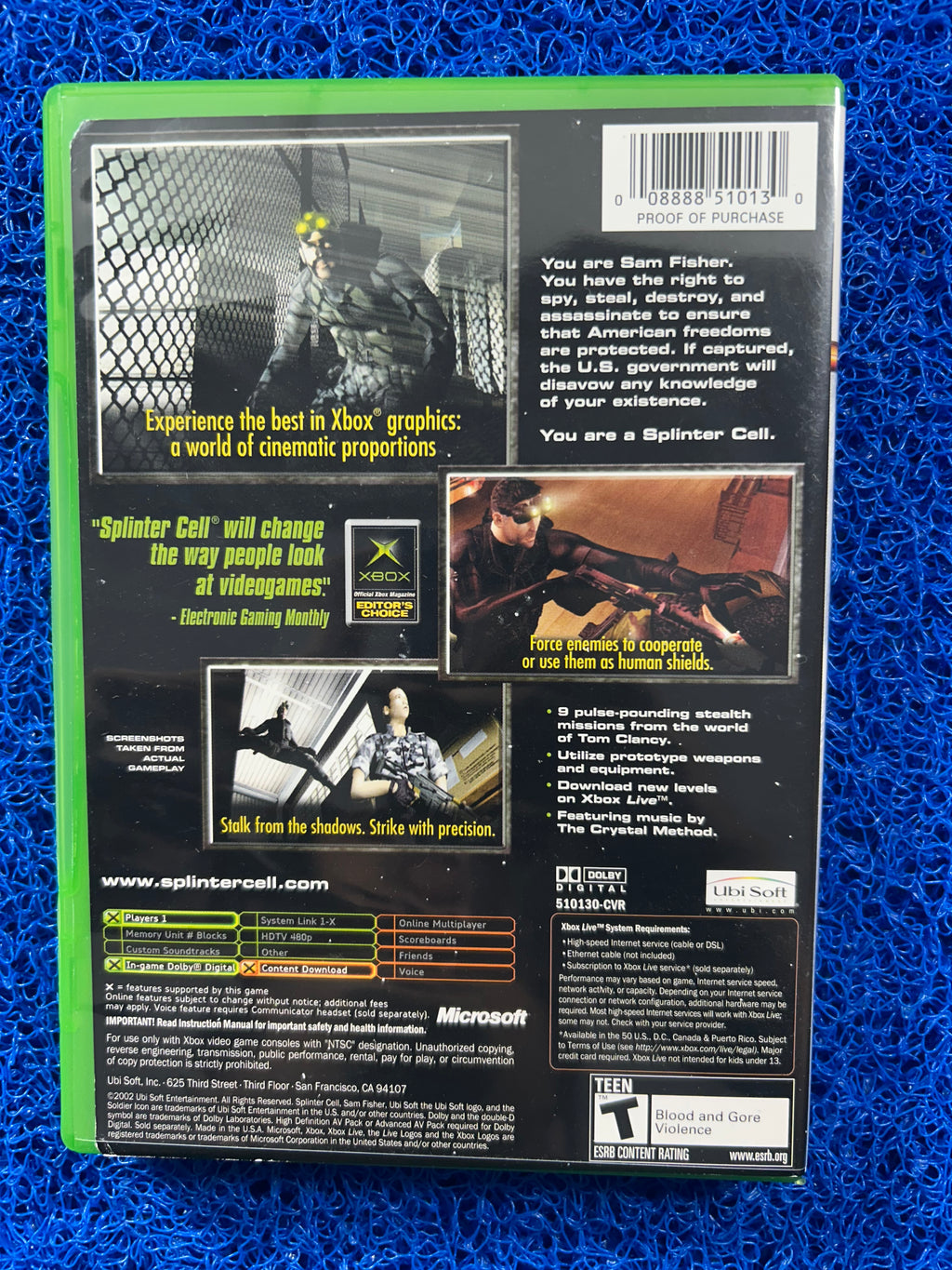 XBOX Splinter cell (A)
