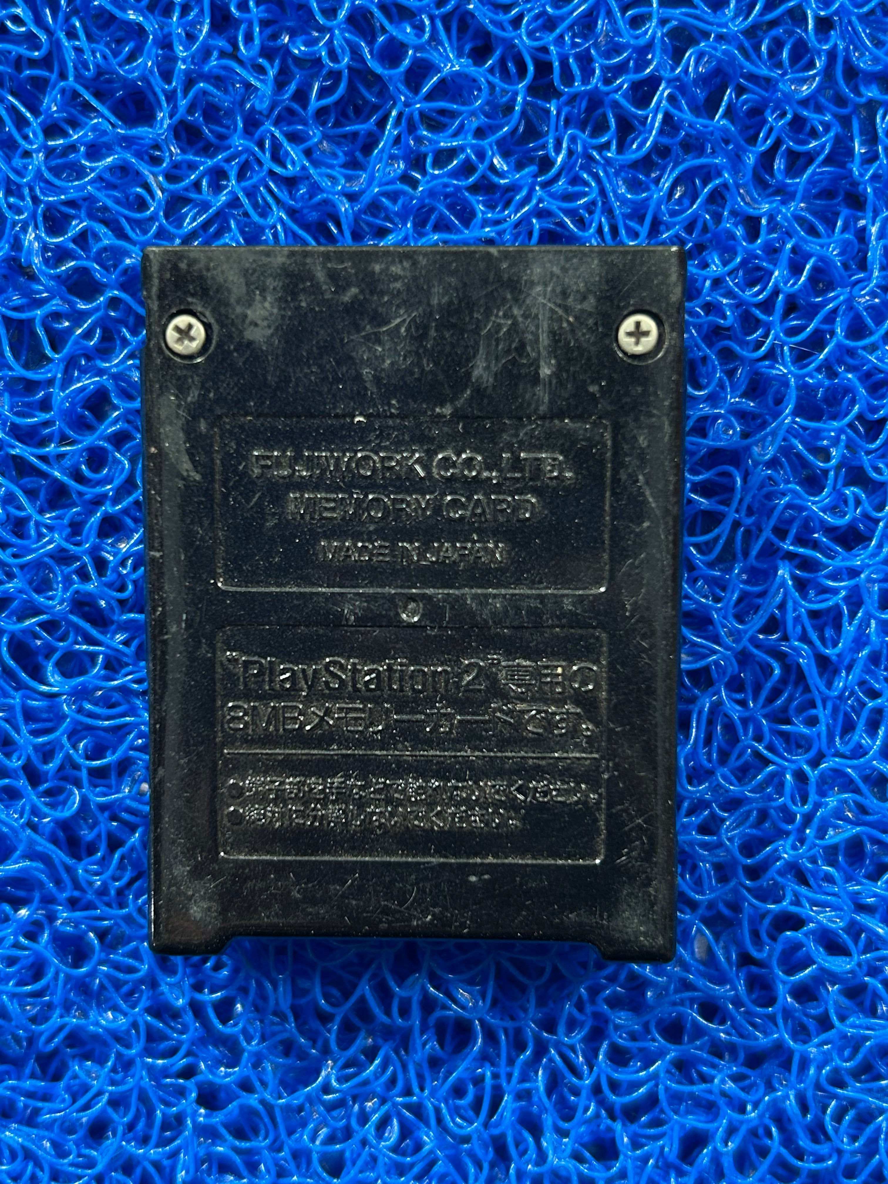 ACESSÓRIOS Memory card de ps2 preto com detalhe dourado