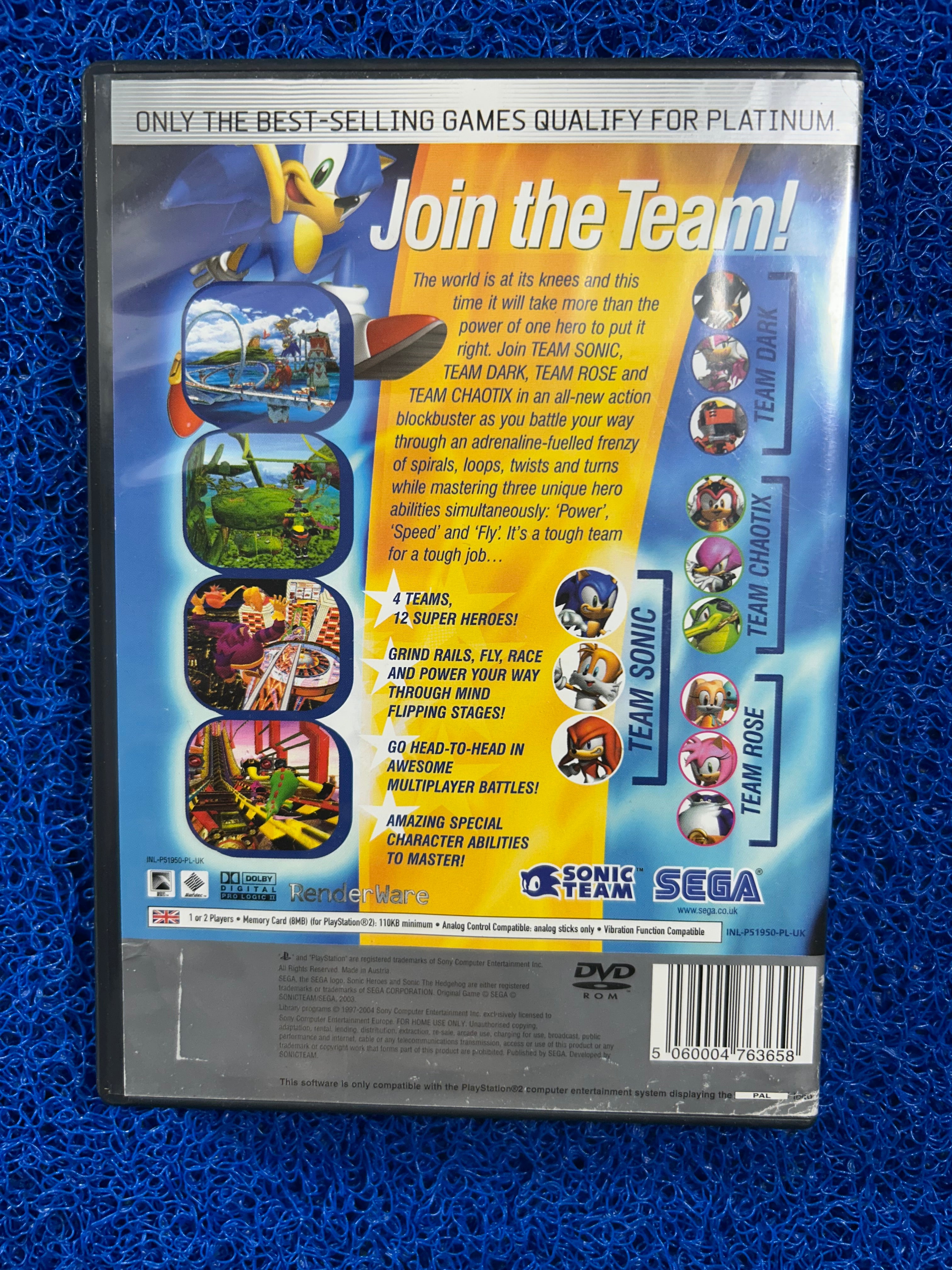 PS2# Sonic Heroes (E)