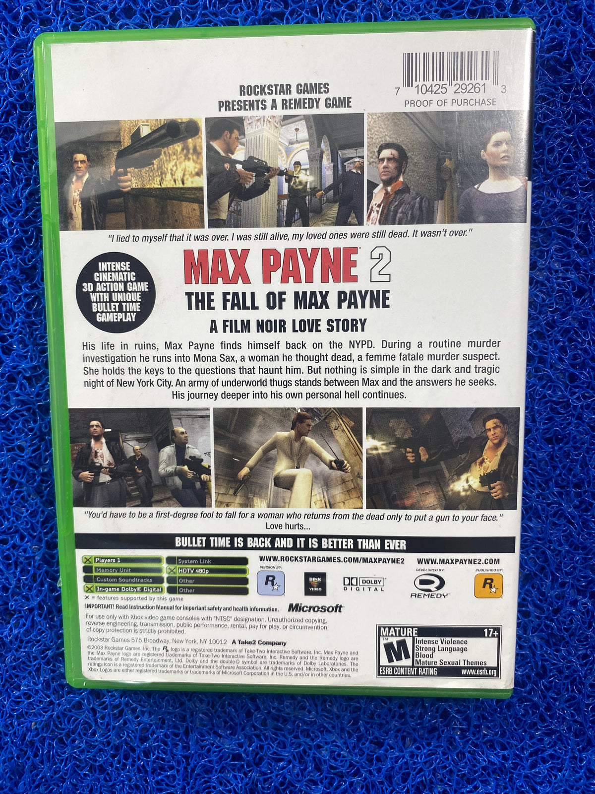 XBOX# Max payne 2 (A)