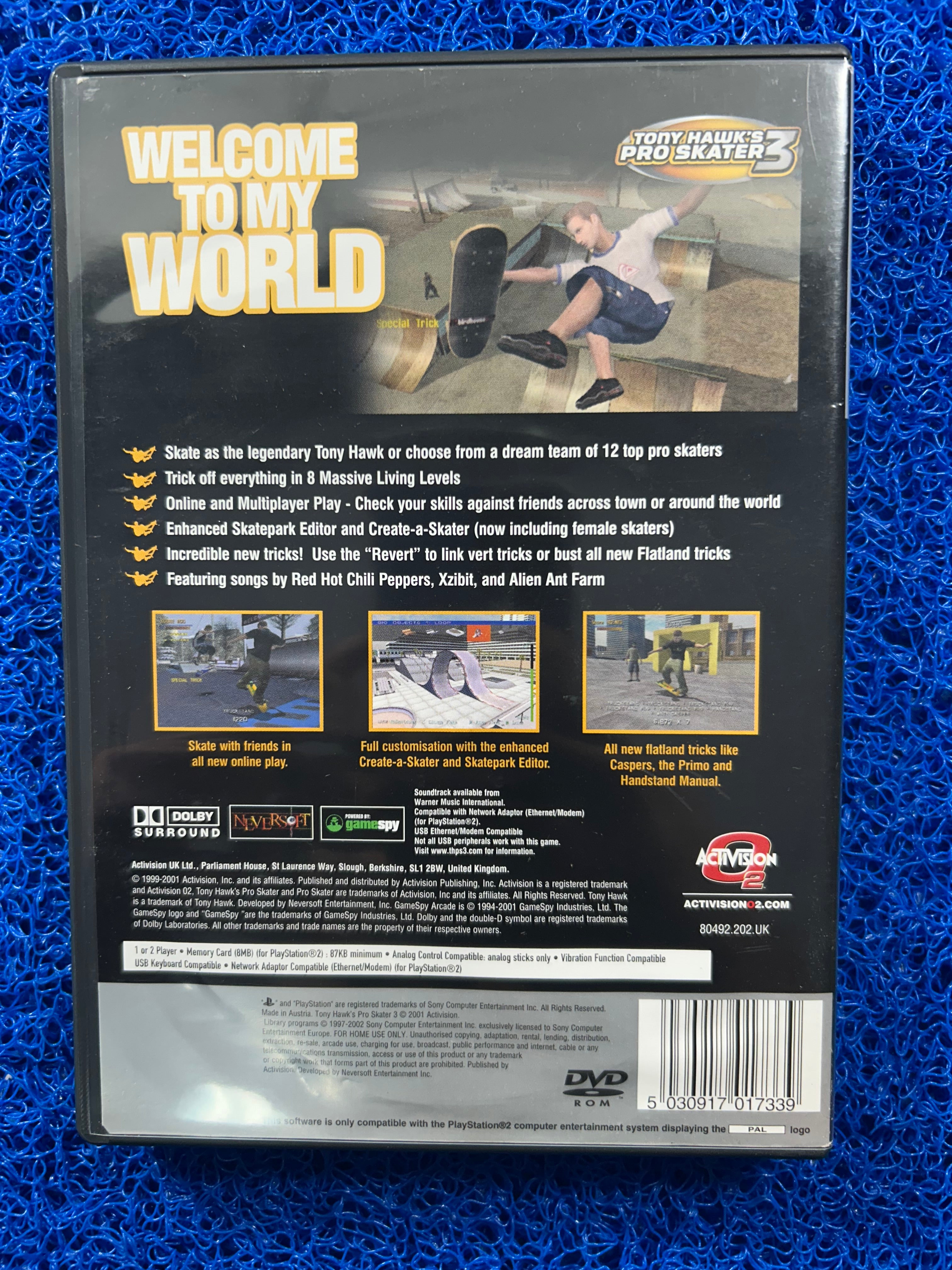 PS2 Tony hawk 3 (E)