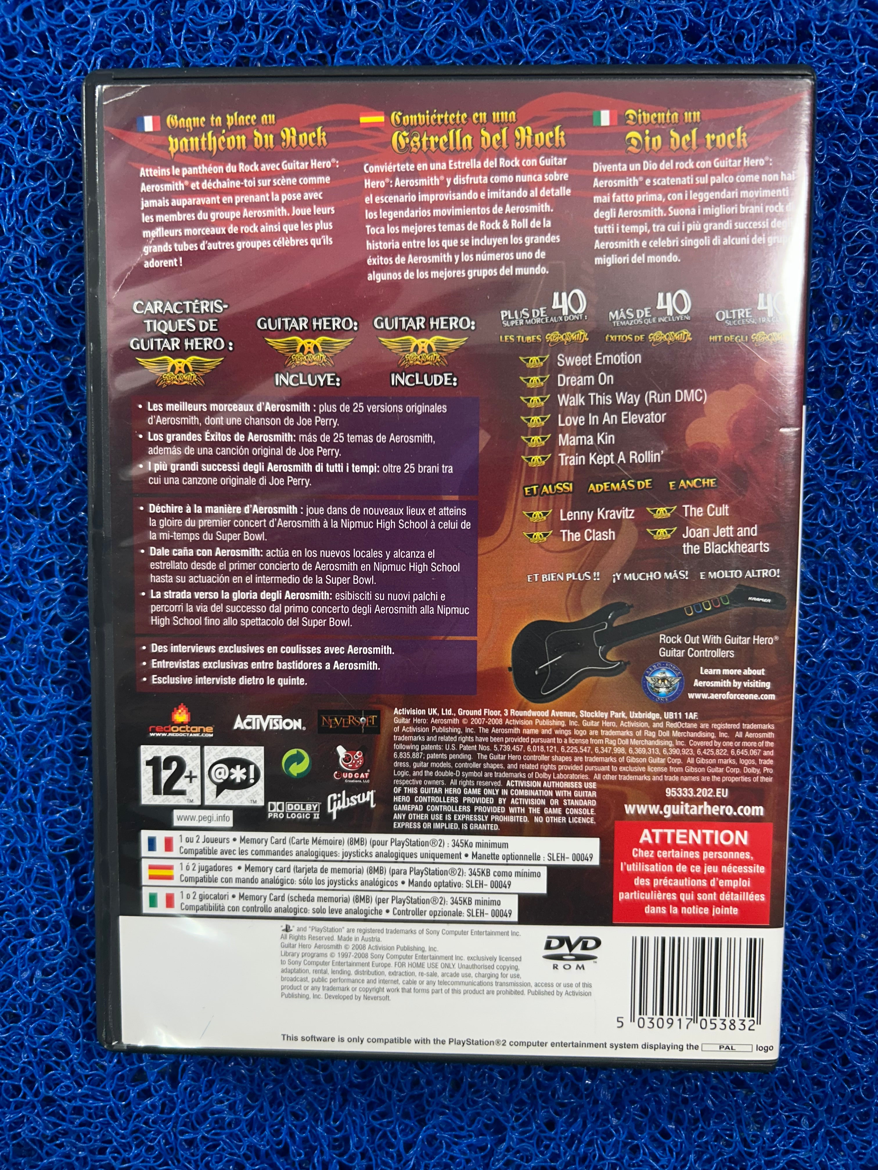 PS2# Guitar hero aerosmith (E)