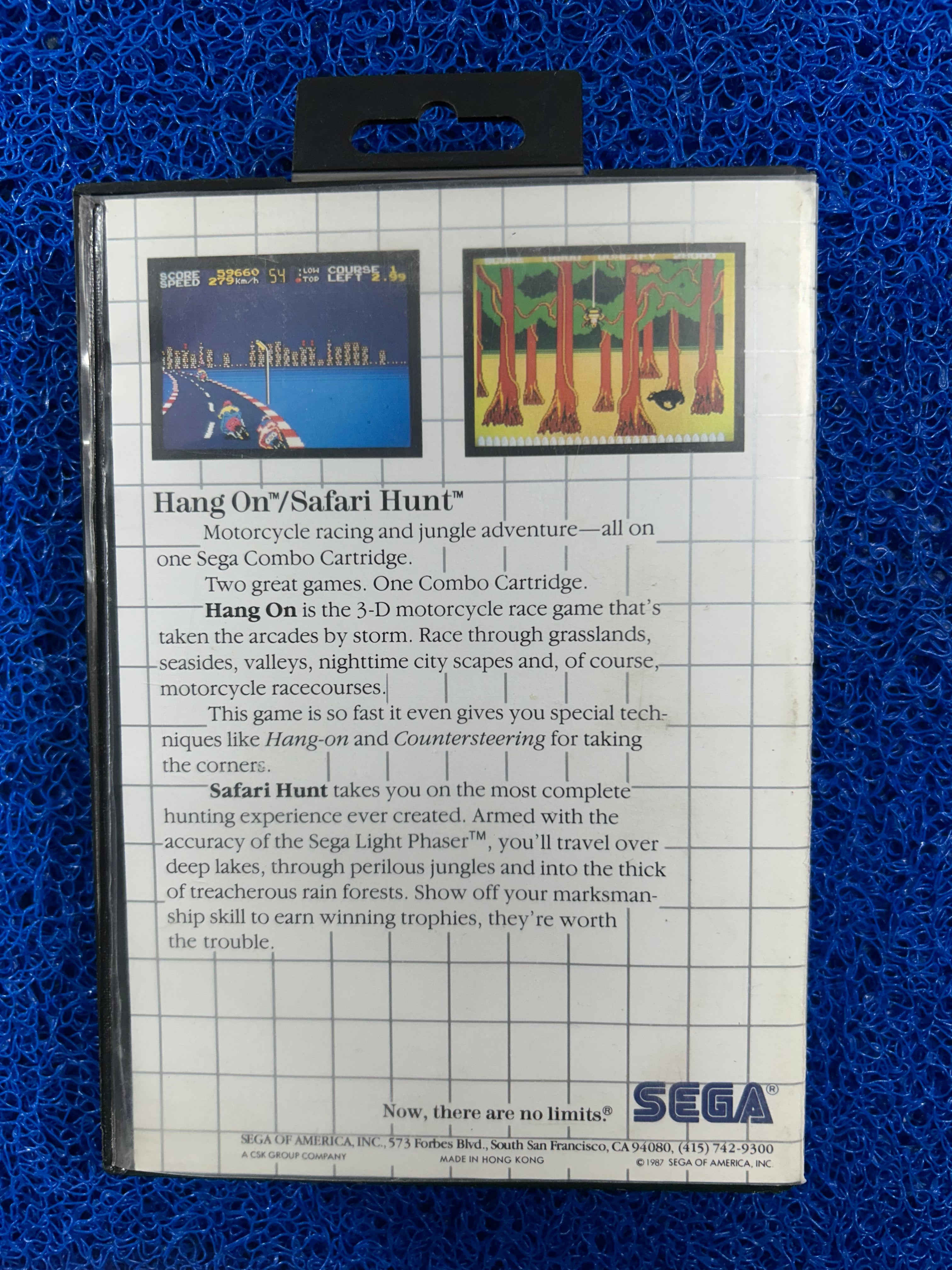 SEGA# Master system HangOn & Safari hunt (E)