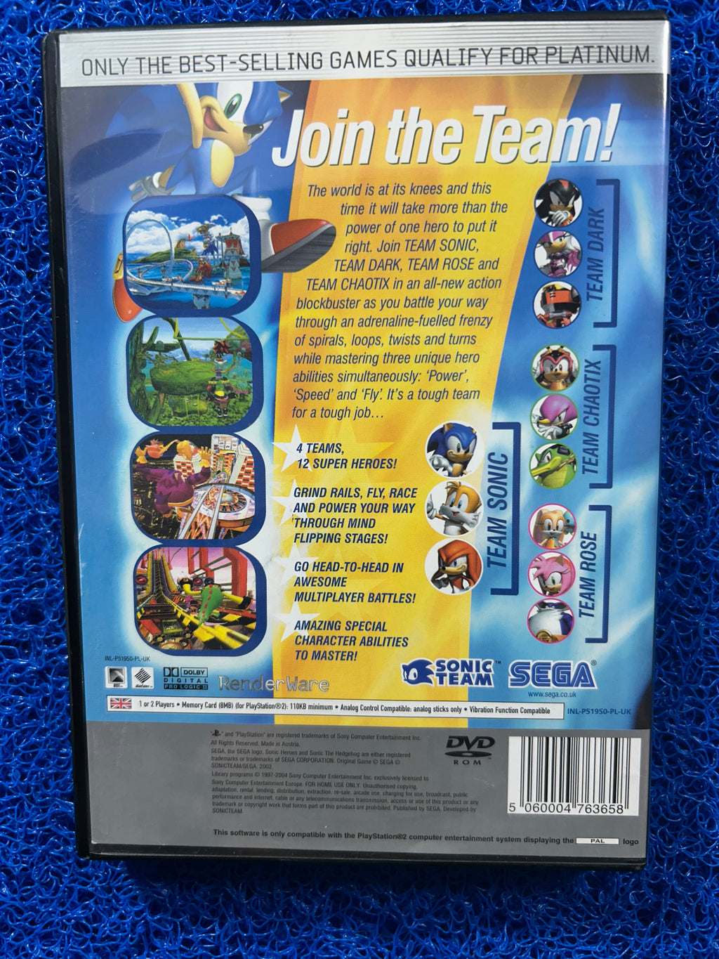 PS2 Sonic Heroes (E)