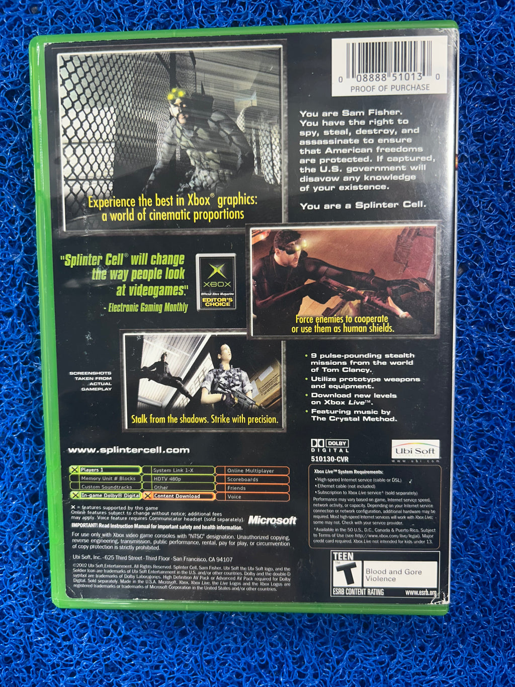 XBOX# Splinter cell (A)