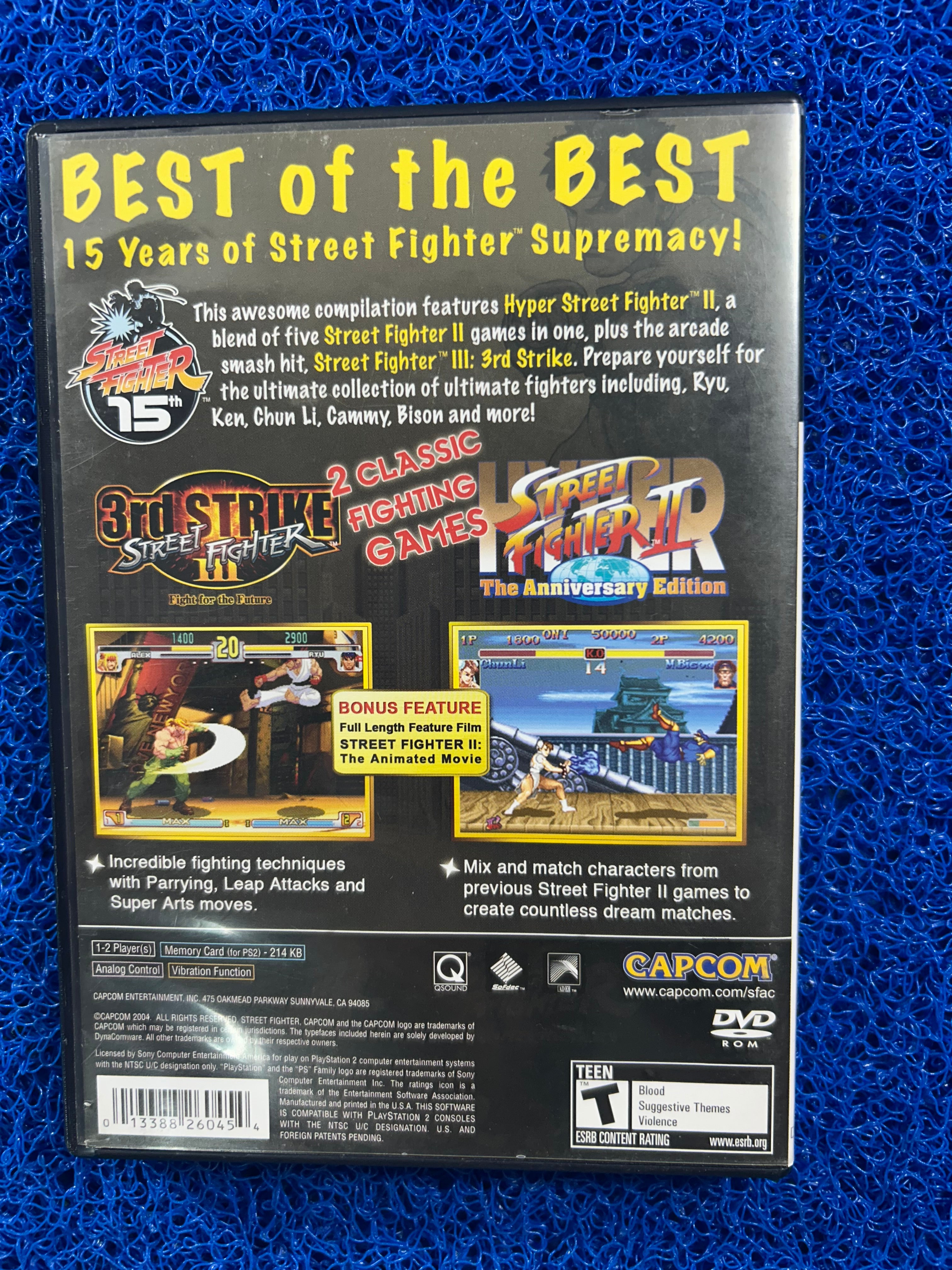 PS2 Street fighter Anniversary collection (A)