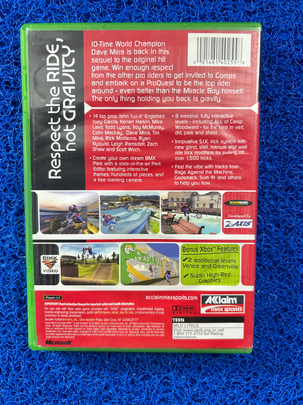 XBOX Dave mirra freestyle bmx 2 (A)